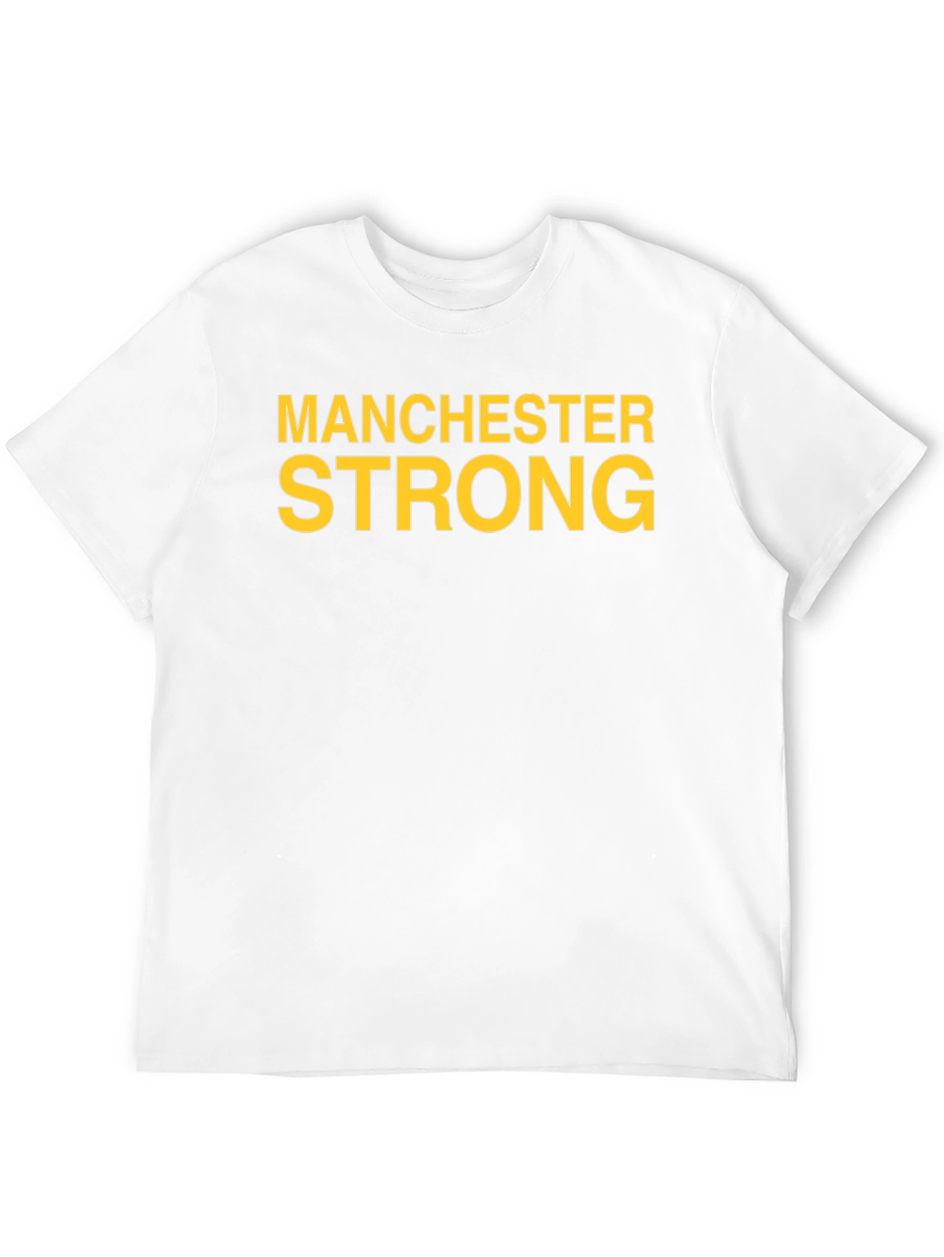 Manchester Strong Graphic Tee - Black Cotton T-Shirt