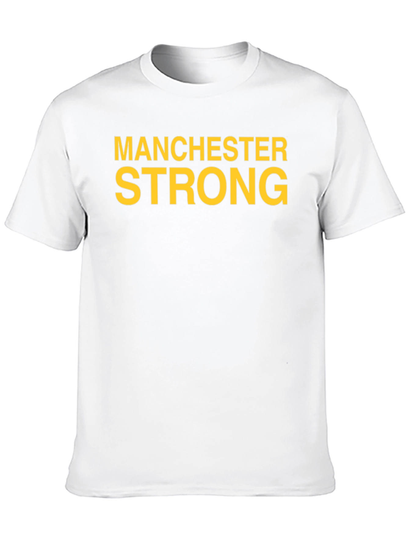 Manchester Strong Graphic Tee - Black Cotton T-Shirt