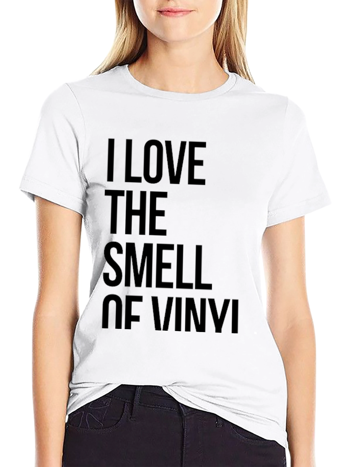 I Love The Smell of Vinyl Black T-Shirt