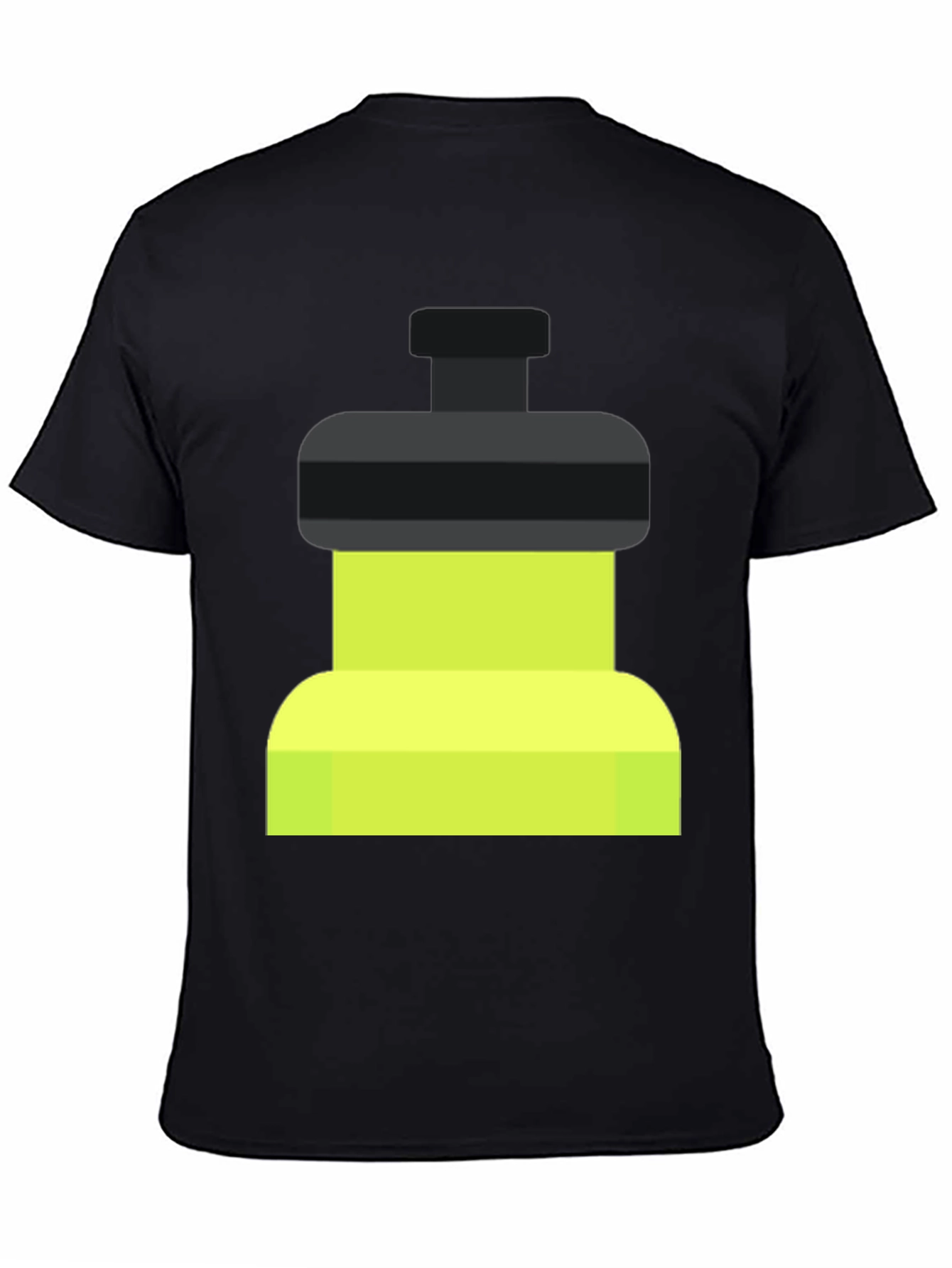 Fitness Black T-Shirt with Green/Black Graphic