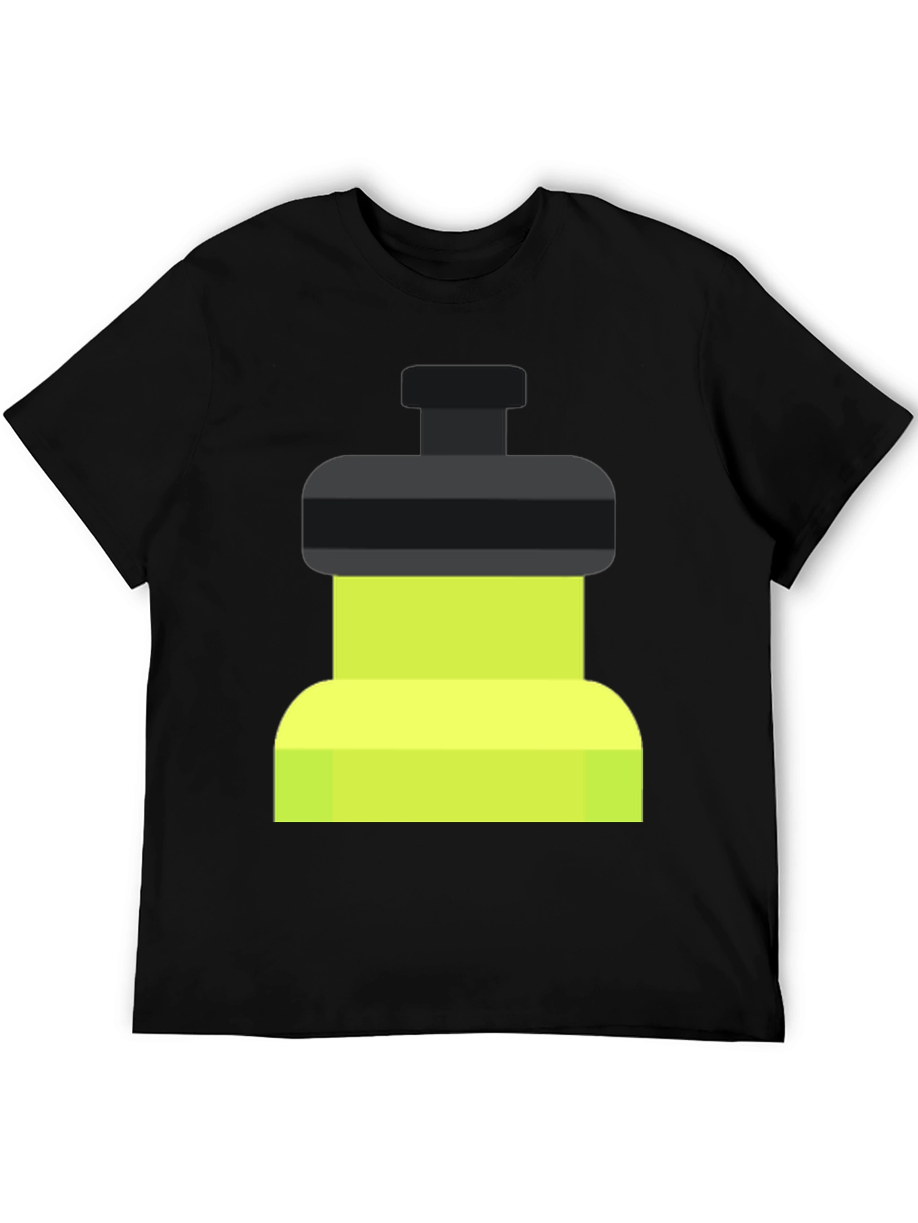Fitness Black T-Shirt with Green/Black Graphic