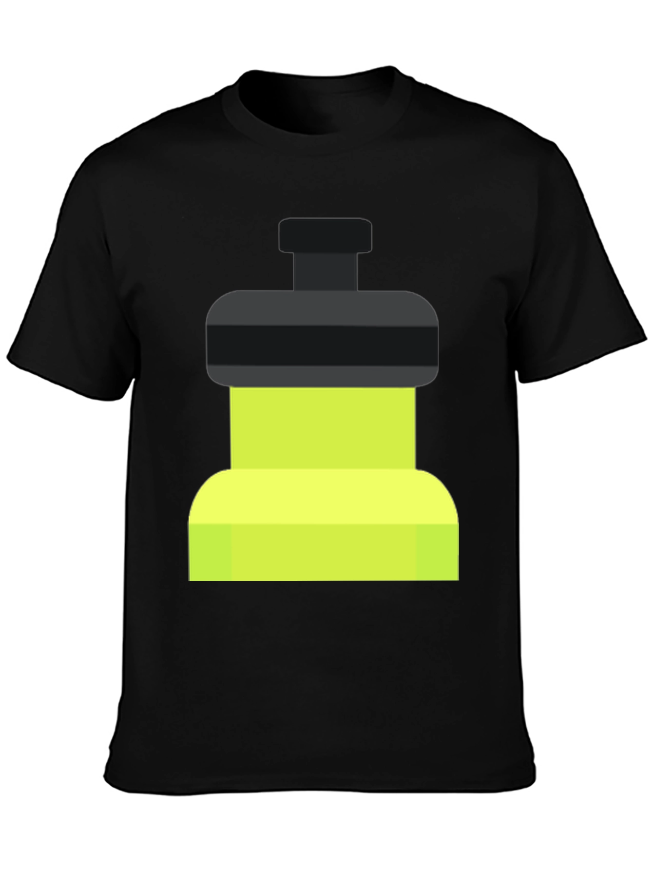 Fitness Black T-Shirt with Green/Black Graphic