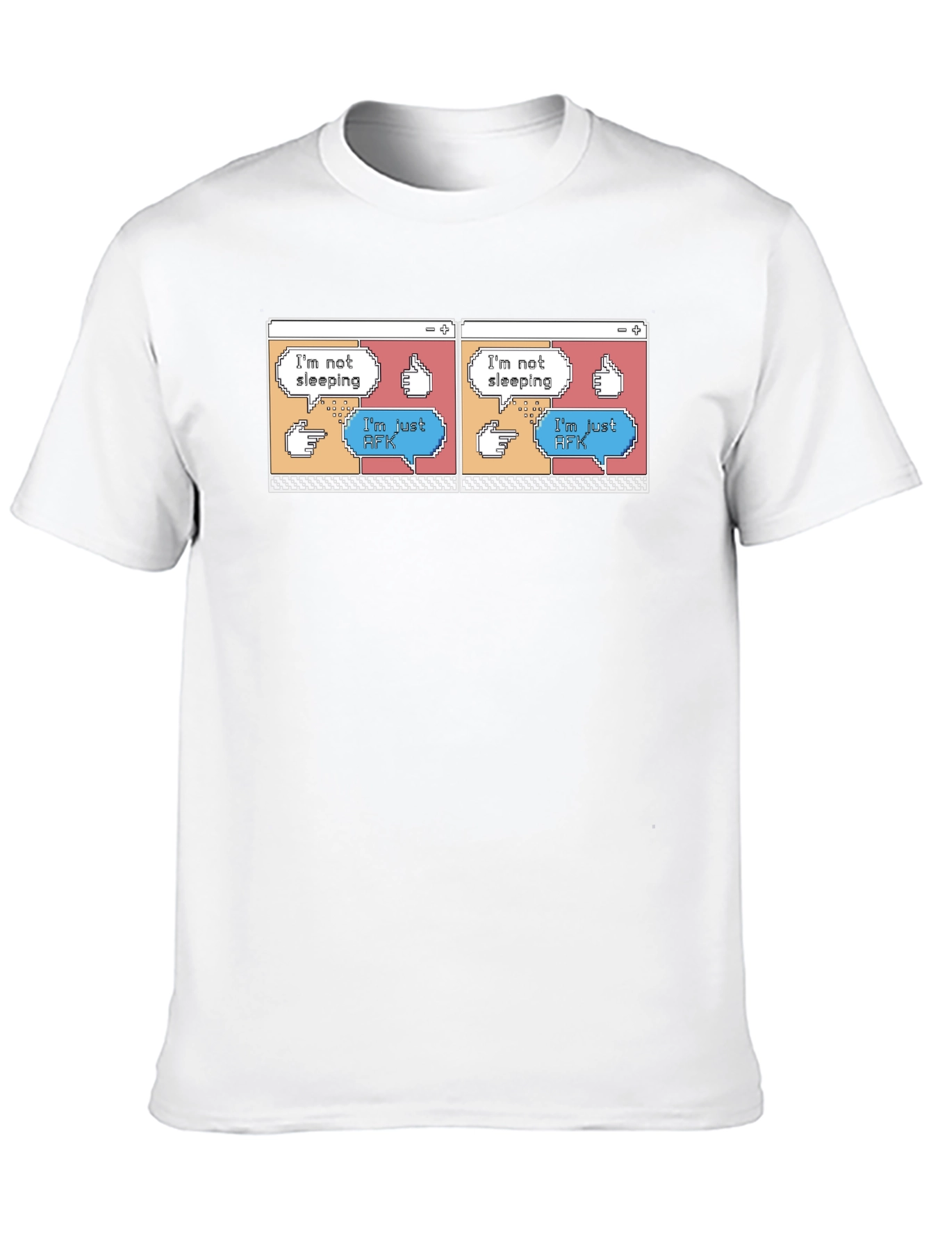 Im Not Sleeping Im Just AFK Black T-Shirt