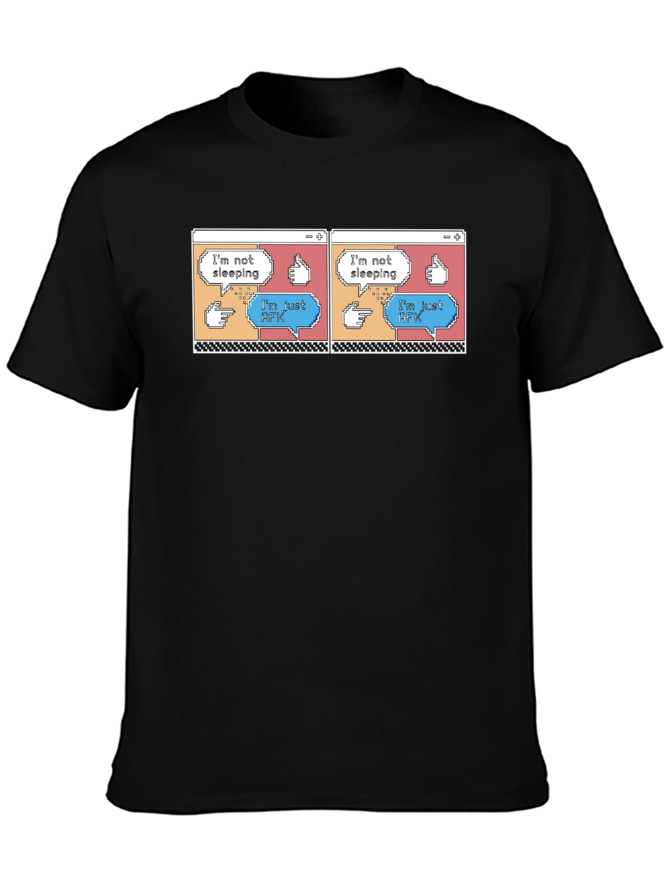 Im Not Sleeping Im Just AFK Black T-Shirt