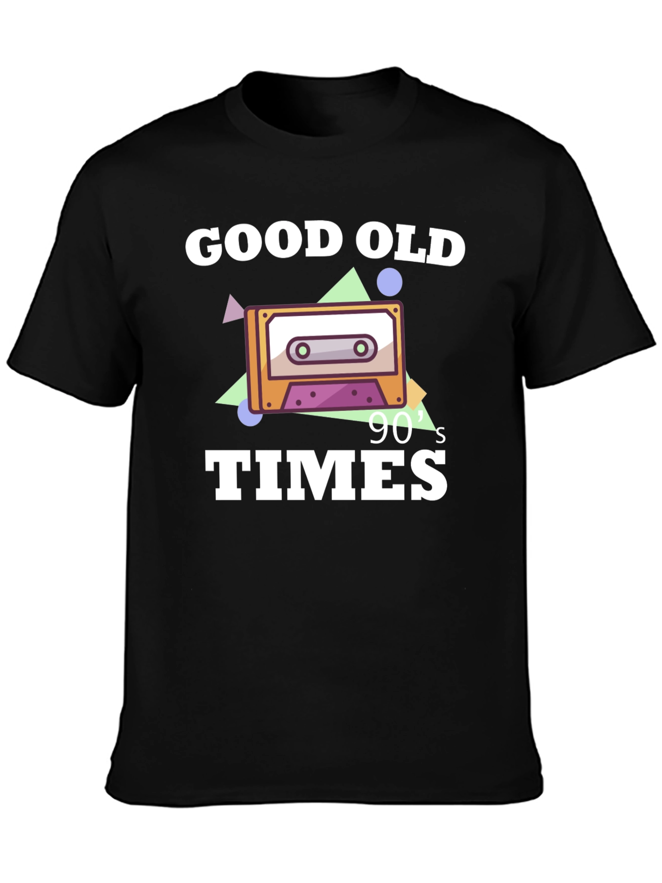 Good Old 90s Times Cassette Tape Graphic Tee