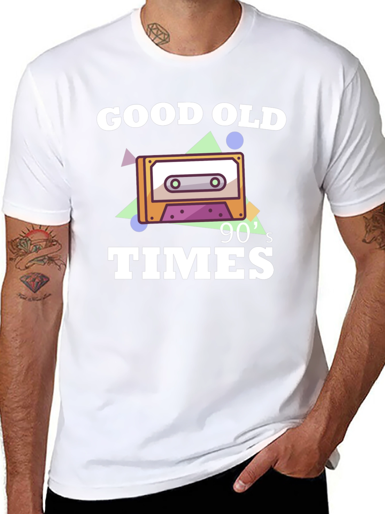 Good Old 90s Times Cassette Tape Graphic Tee
