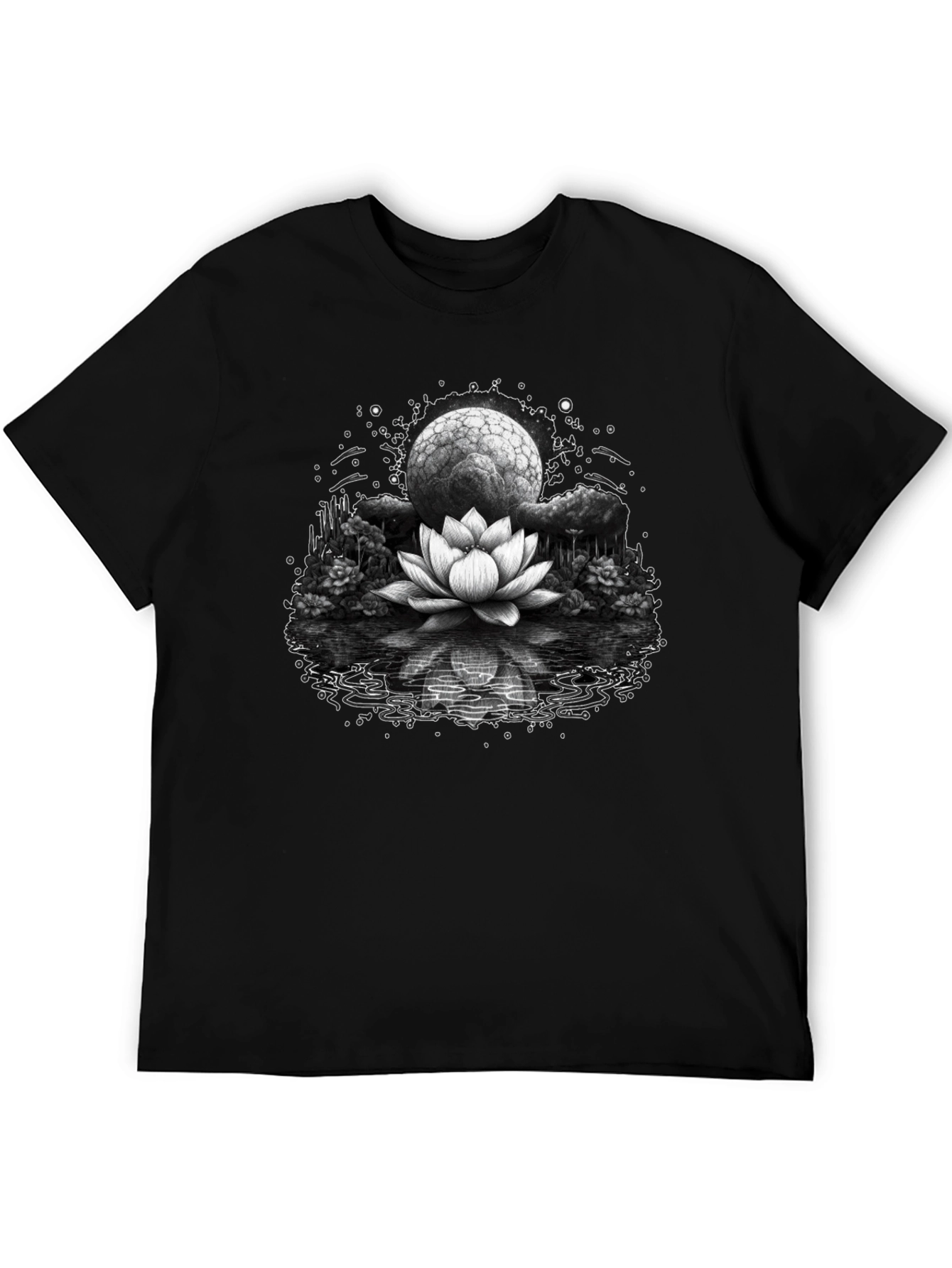 Lotus Moon Graphic Tee - Relaxed Fit