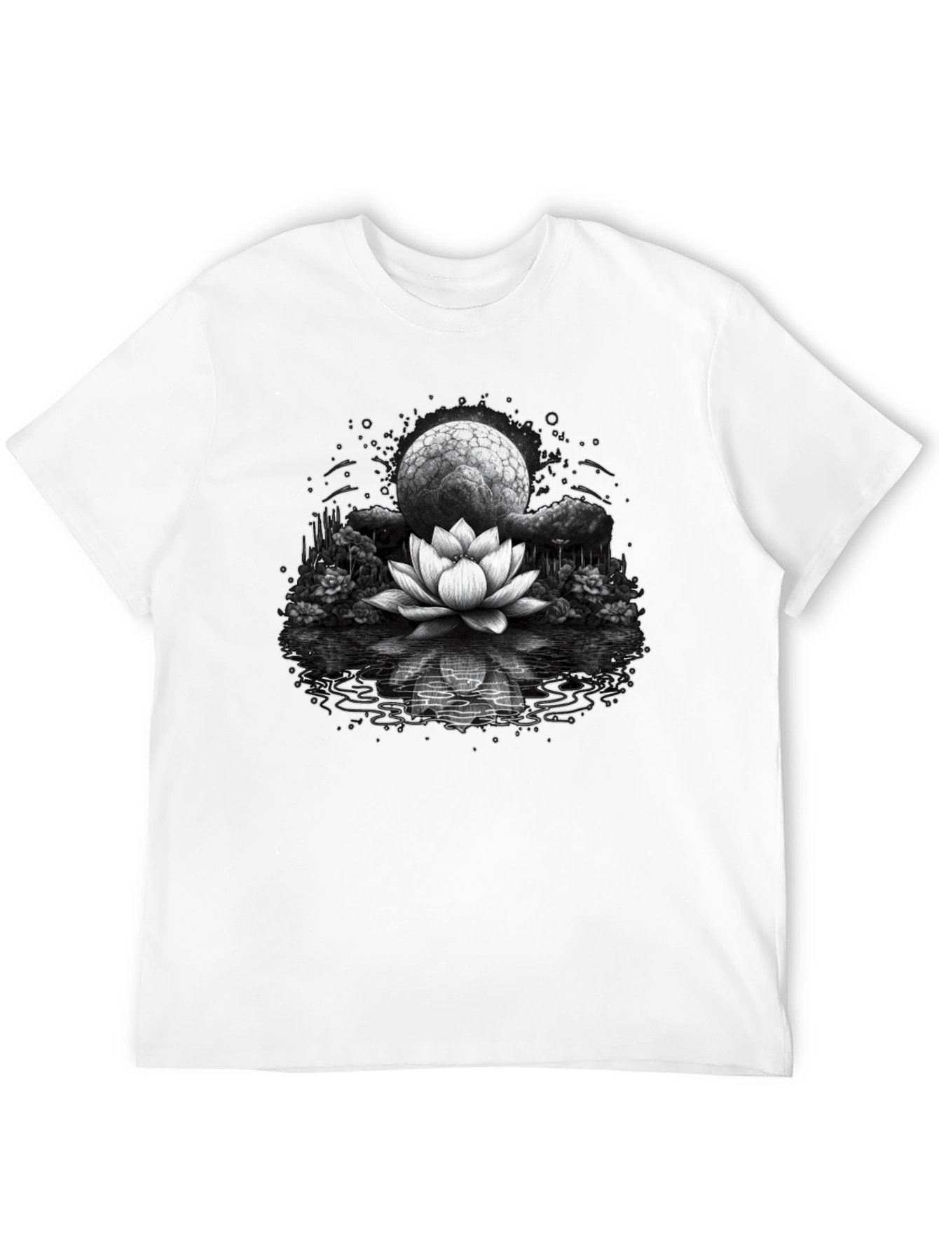 Lotus Moon Graphic Tee - Relaxed Fit