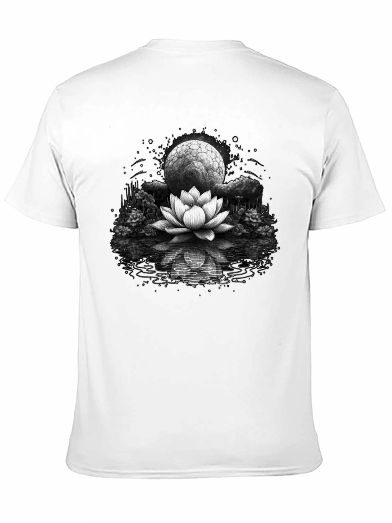 Lotus Moon Graphic Tee - Relaxed Fit