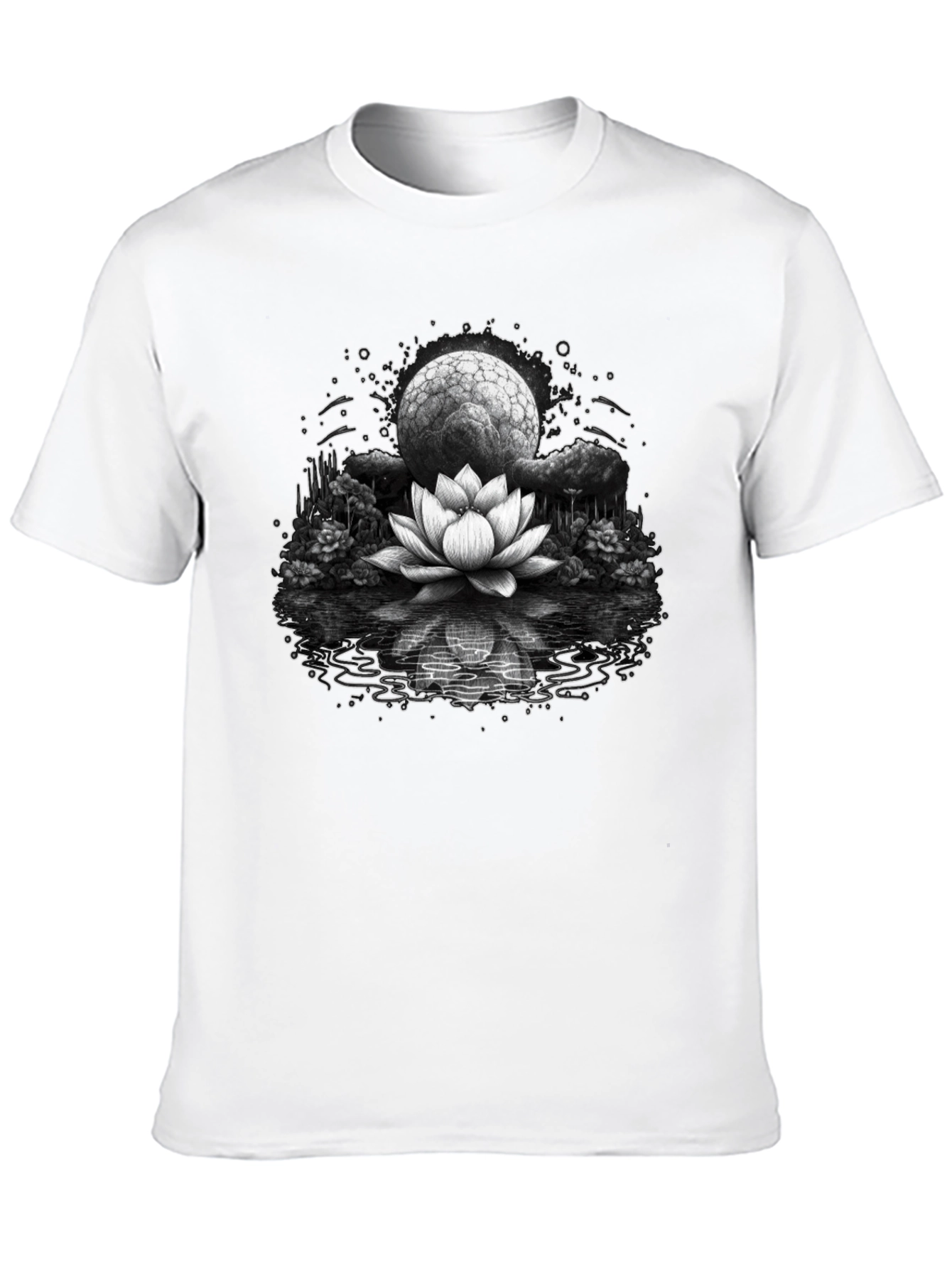 Lotus Moon Graphic Tee - Relaxed Fit