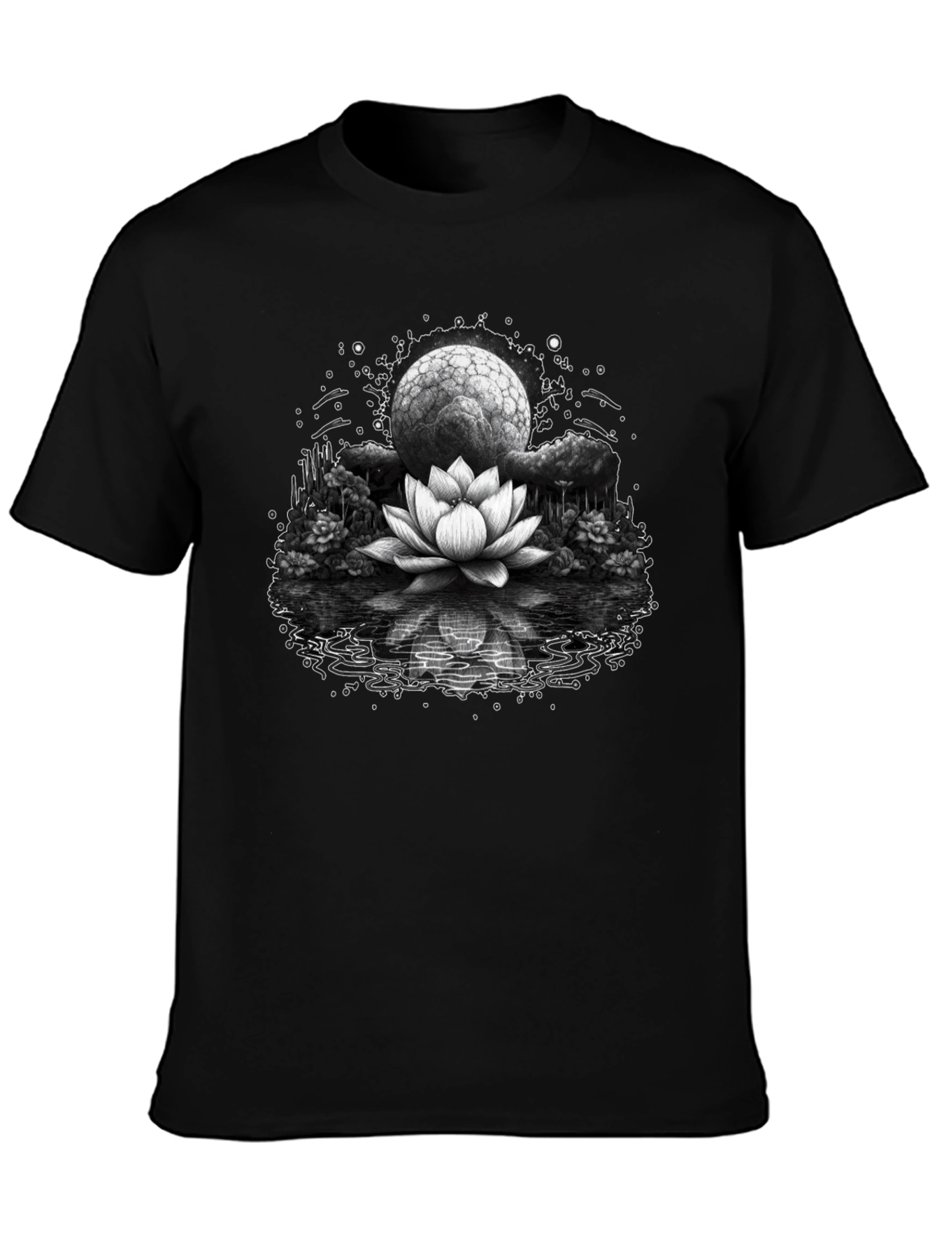 Lotus Moon Graphic Tee - Relaxed Fit