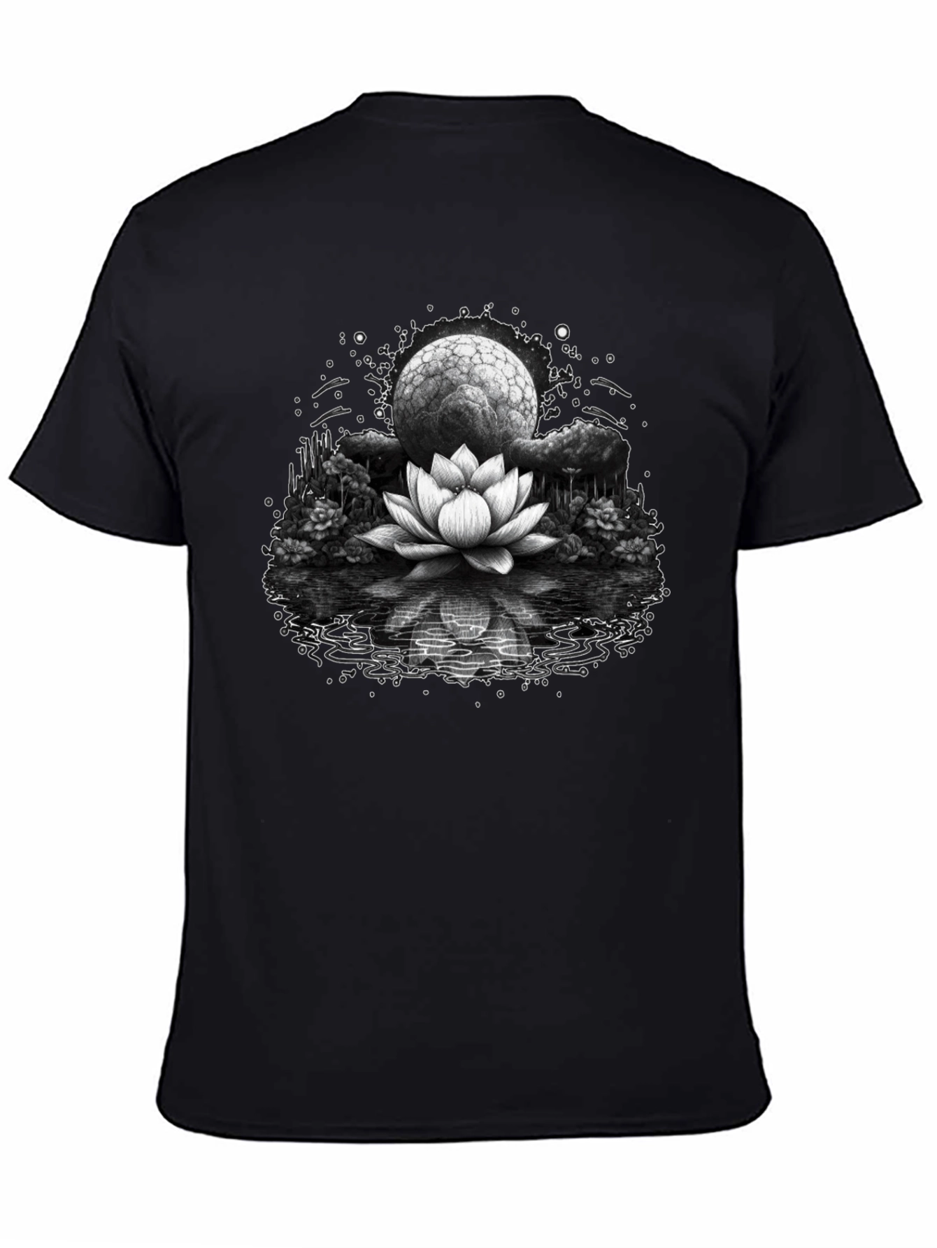 Lotus Moon Graphic Tee - Relaxed Fit