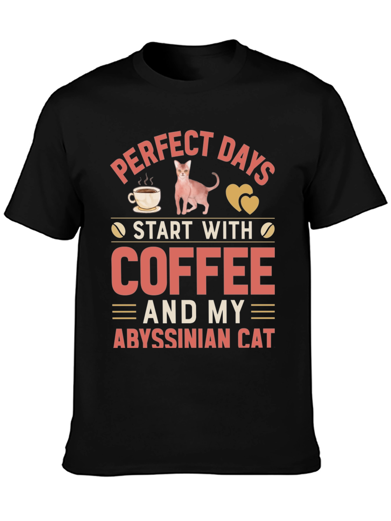 Perfect Days Cat & Coffee Tee