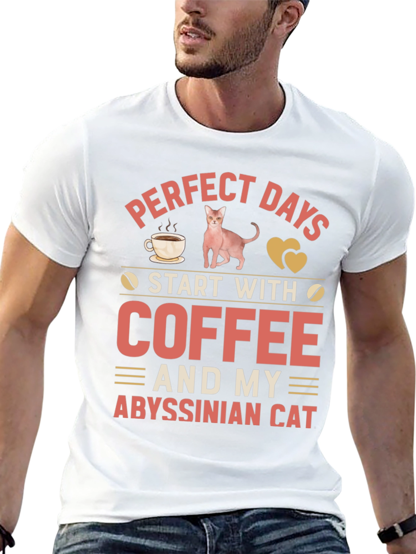 Perfect Days Cat & Coffee Tee