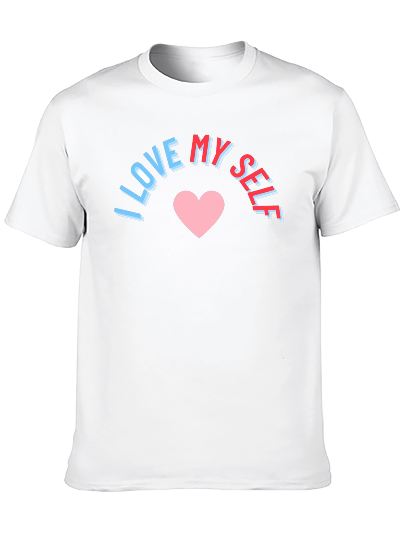I Love Myself Graphic Tee - Black Cotton T-Shirt