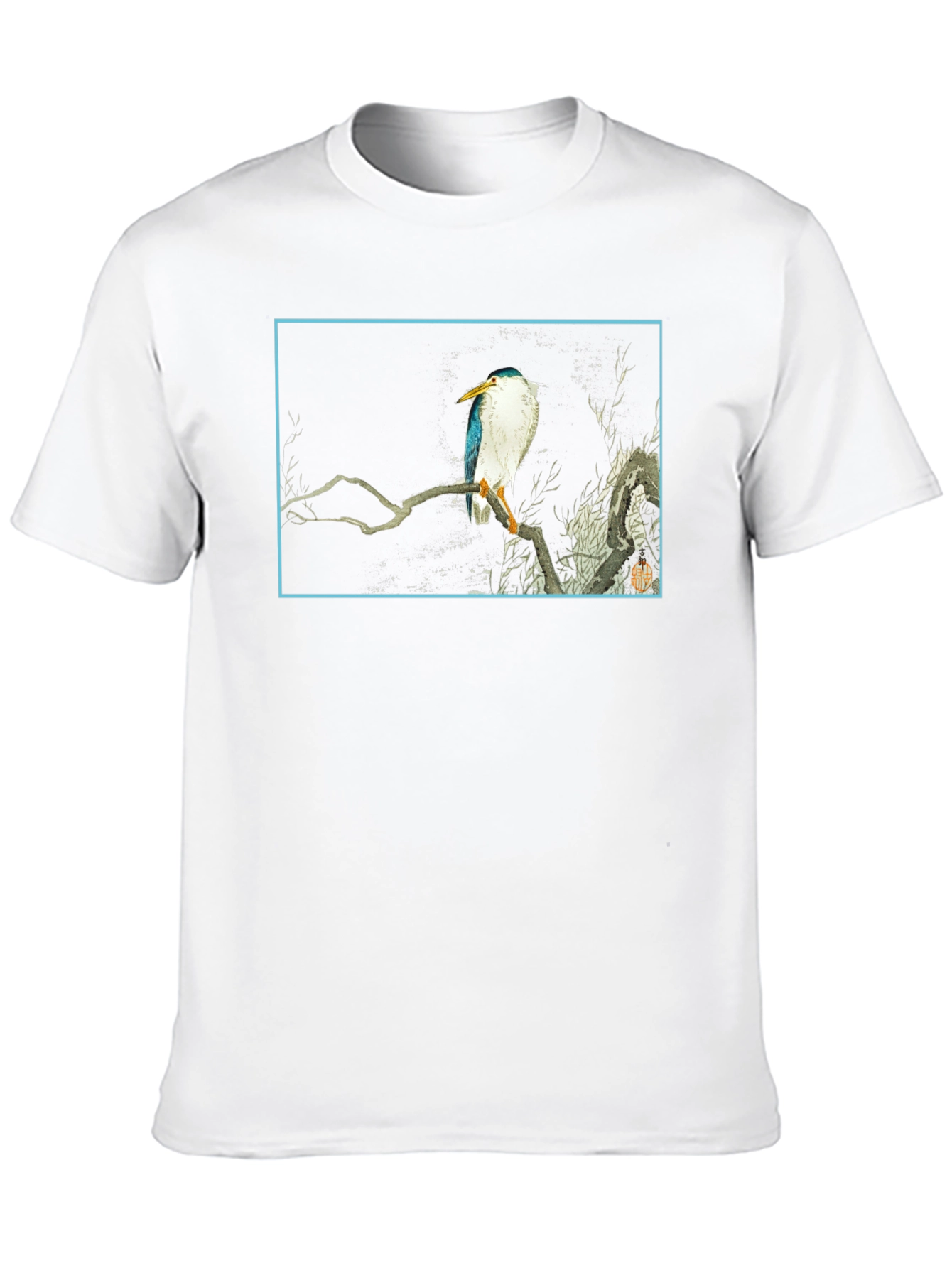 Bird Art Graphic T-Shirt - Black