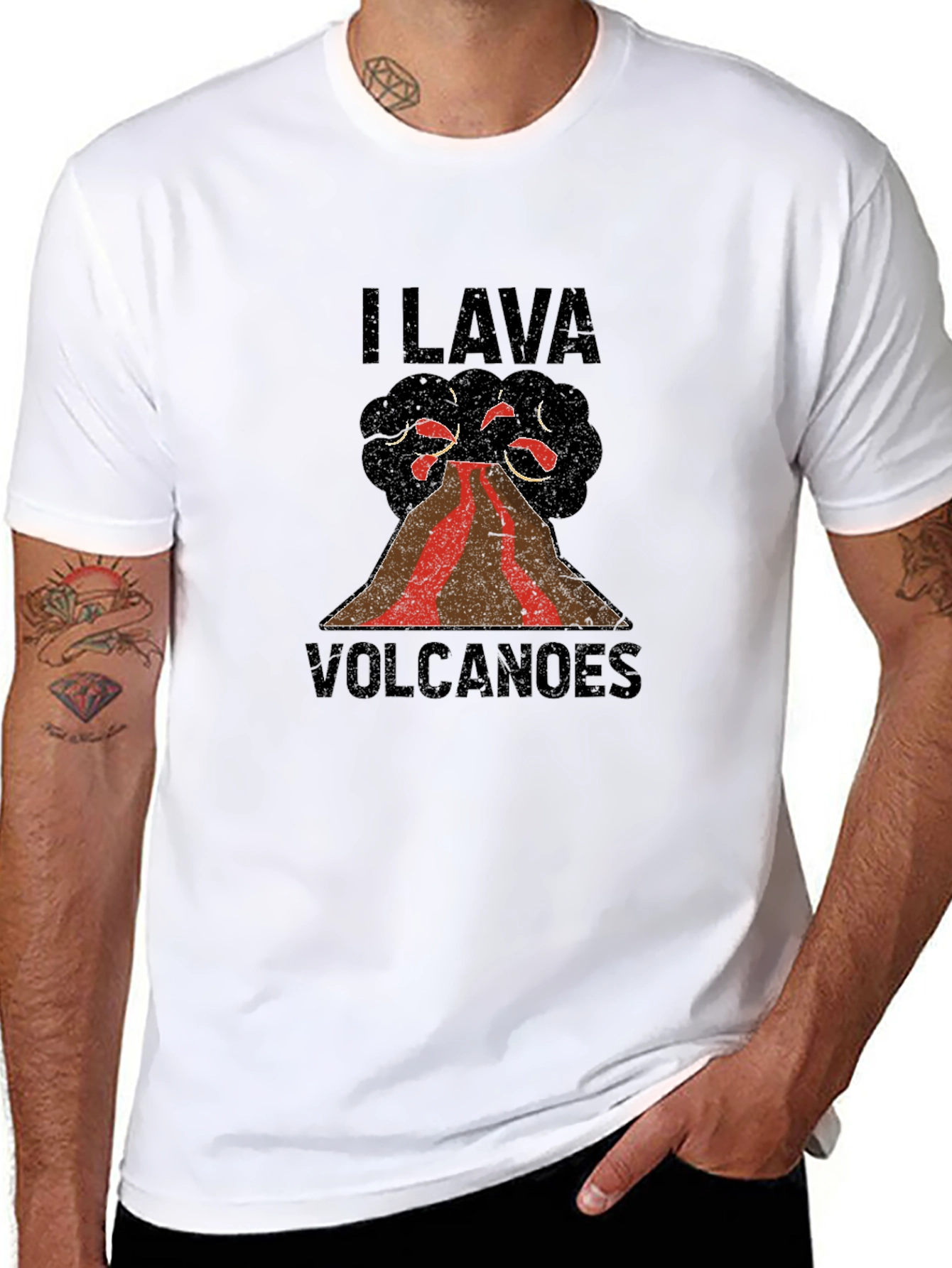 I Lava Volcanoes Funny Graphic T-Shirt