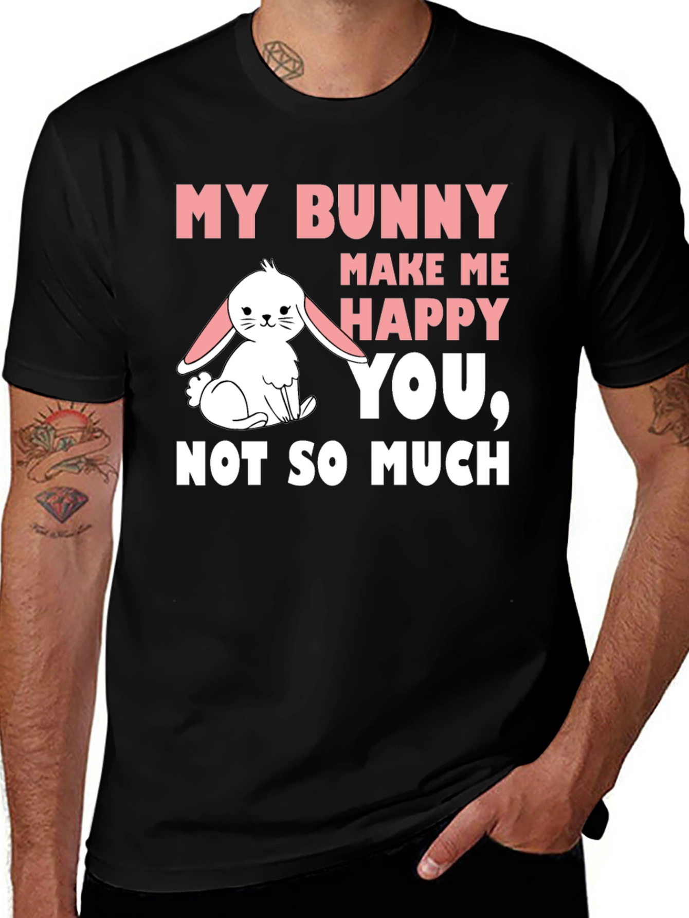 My Bunny Makes Me Happy Graphic T-Shirt