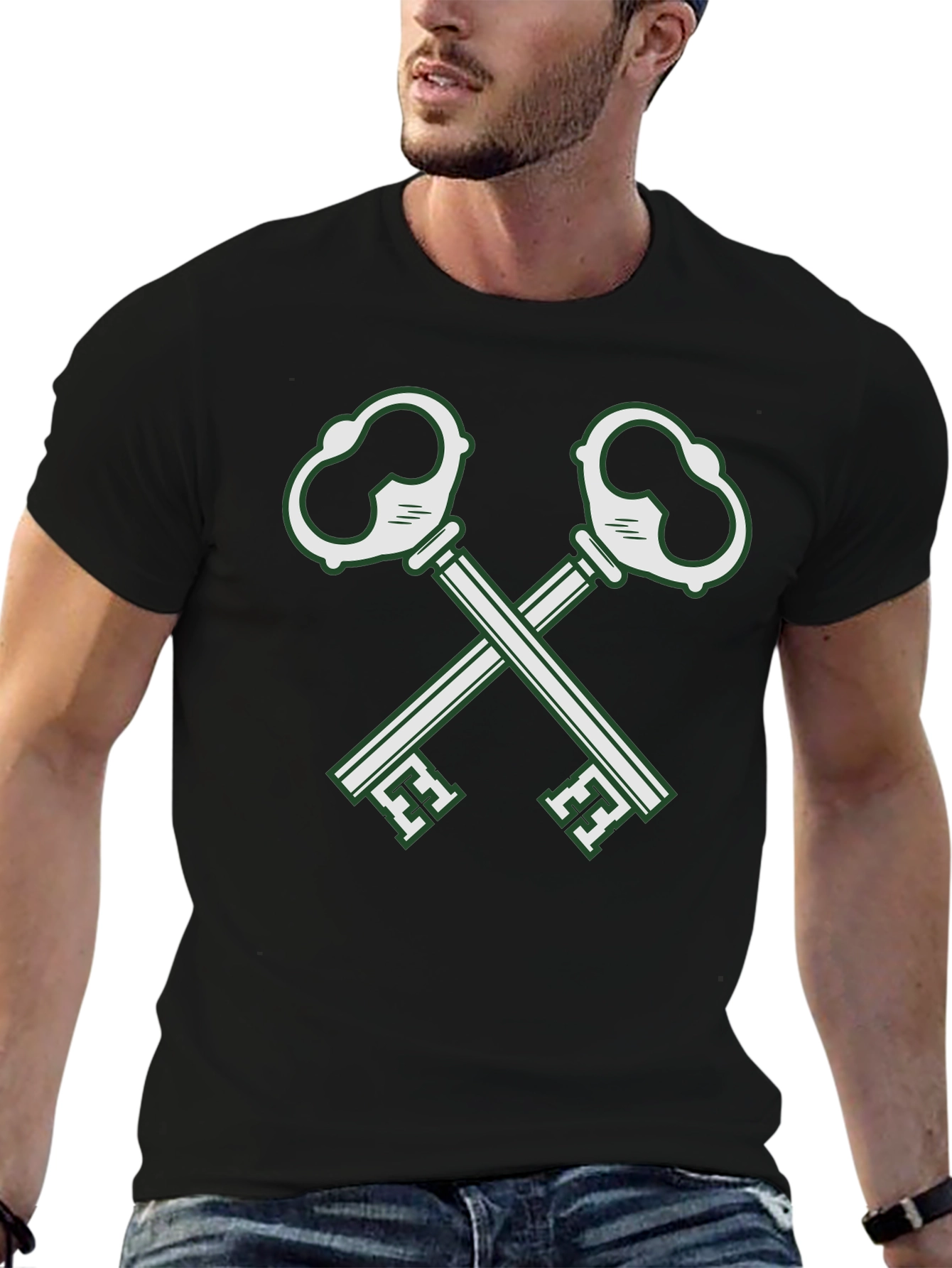Crossed Keys Graphic T-Shirt