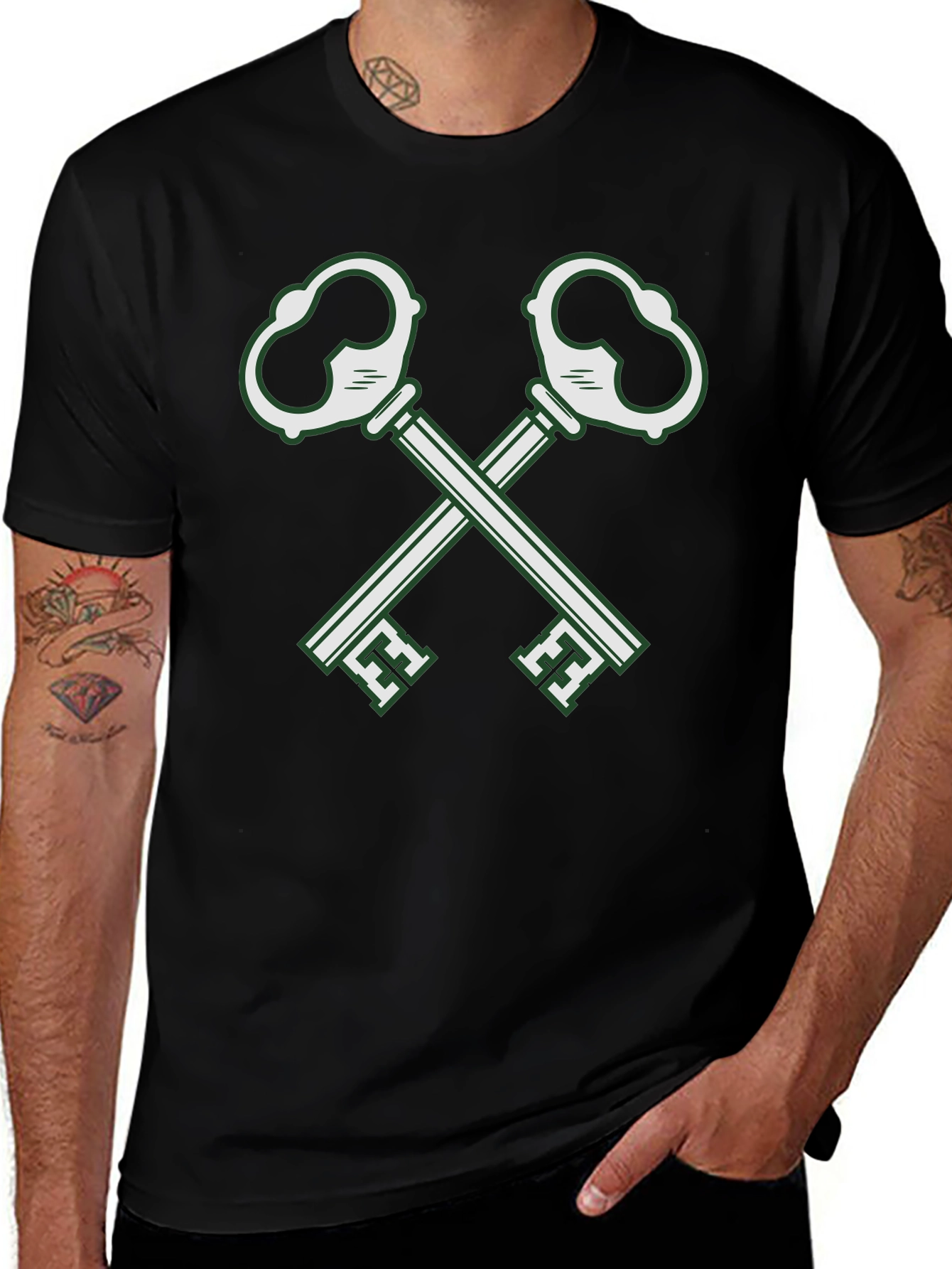 Crossed Keys Graphic T-Shirt