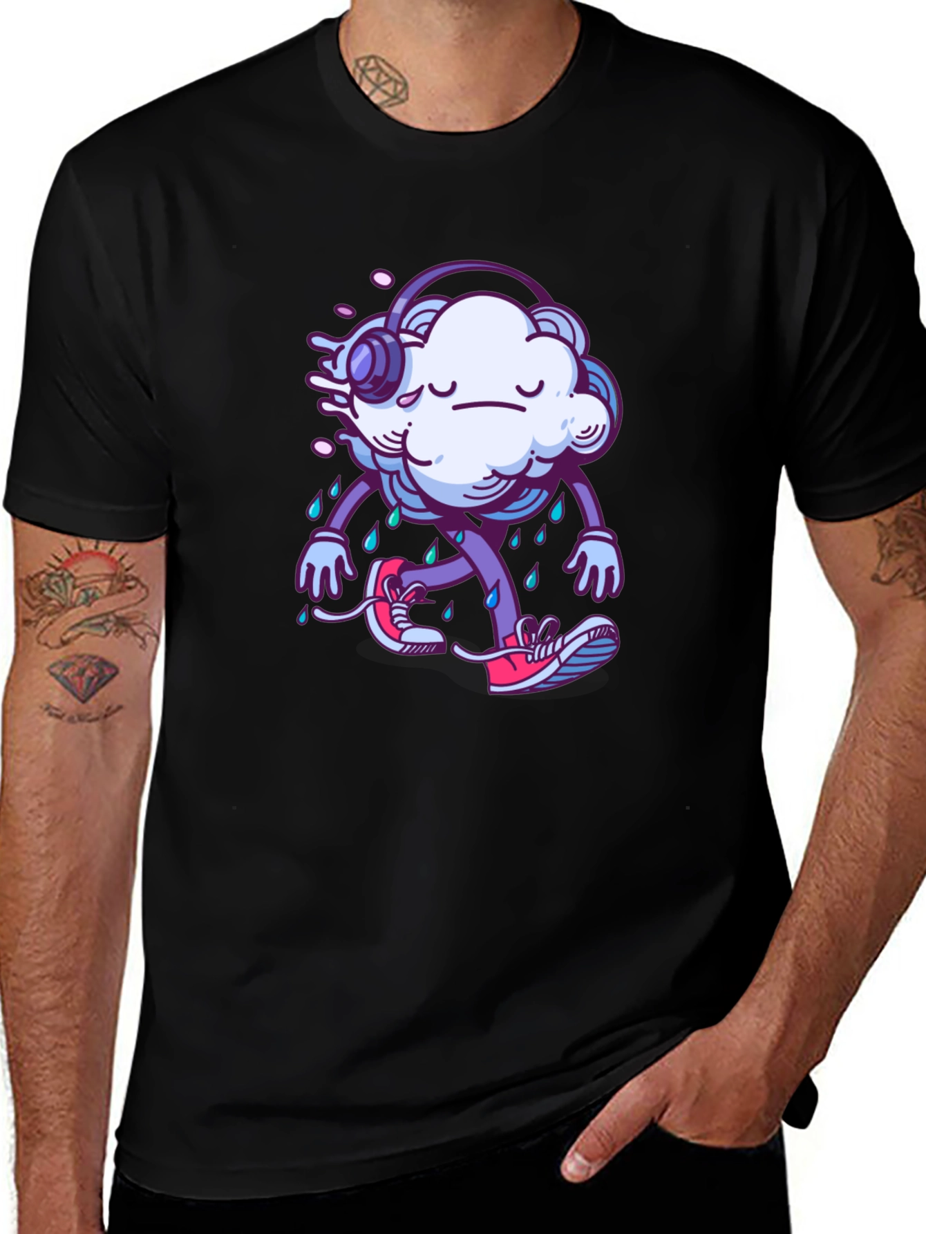 Rainy Cloud Graphic T-Shirt