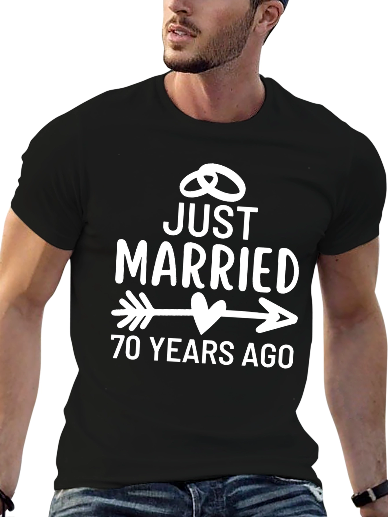 Just Married 70 Years Ago T-Shirt