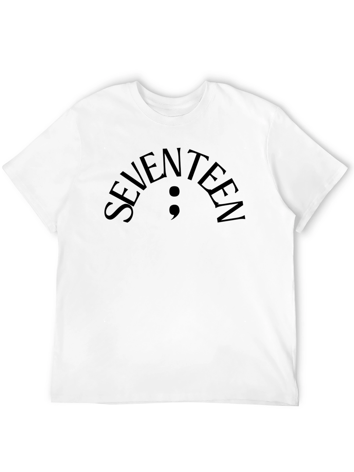 Seventeen Semicolon Graphic T-Shirt - Black