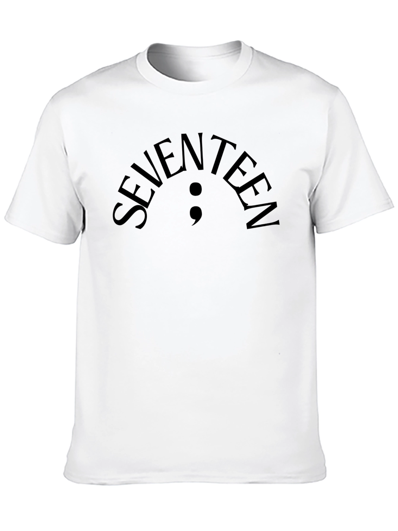 Seventeen Semicolon Graphic T-Shirt - Black