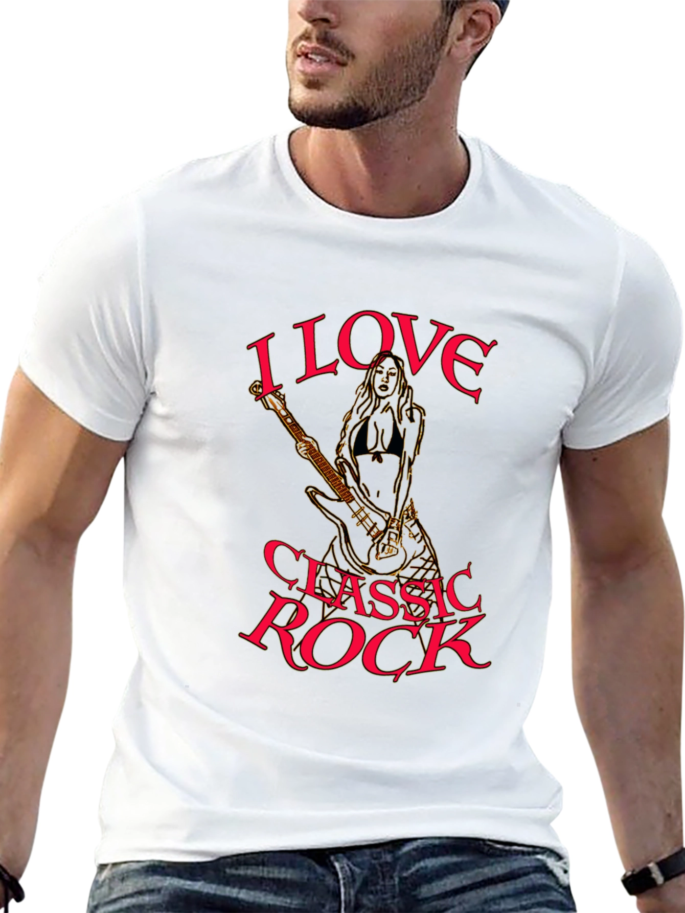 I Love Classic Rock Graphic T-Shirt