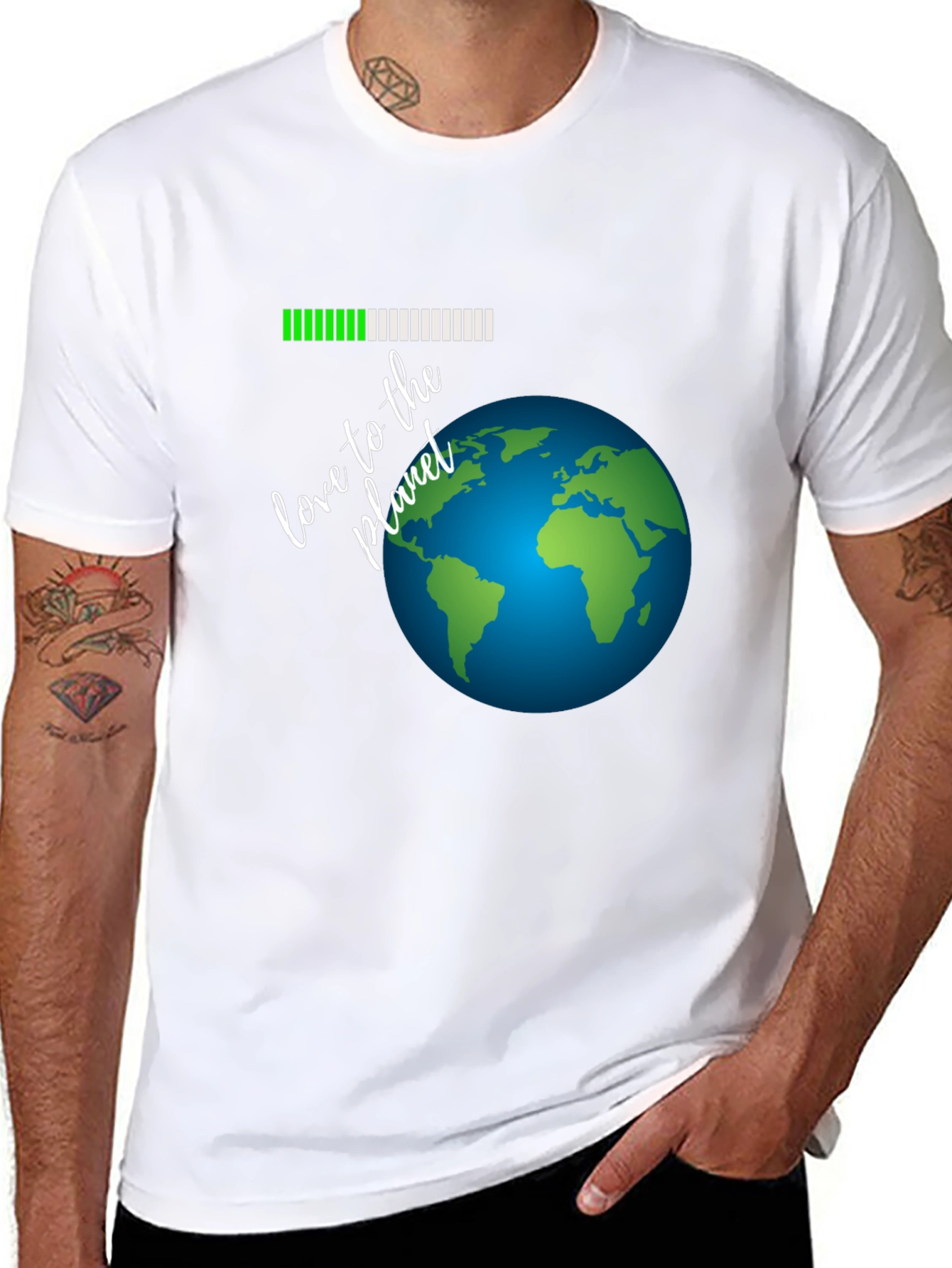 Love the Planet Earth Graphic Tee - Black