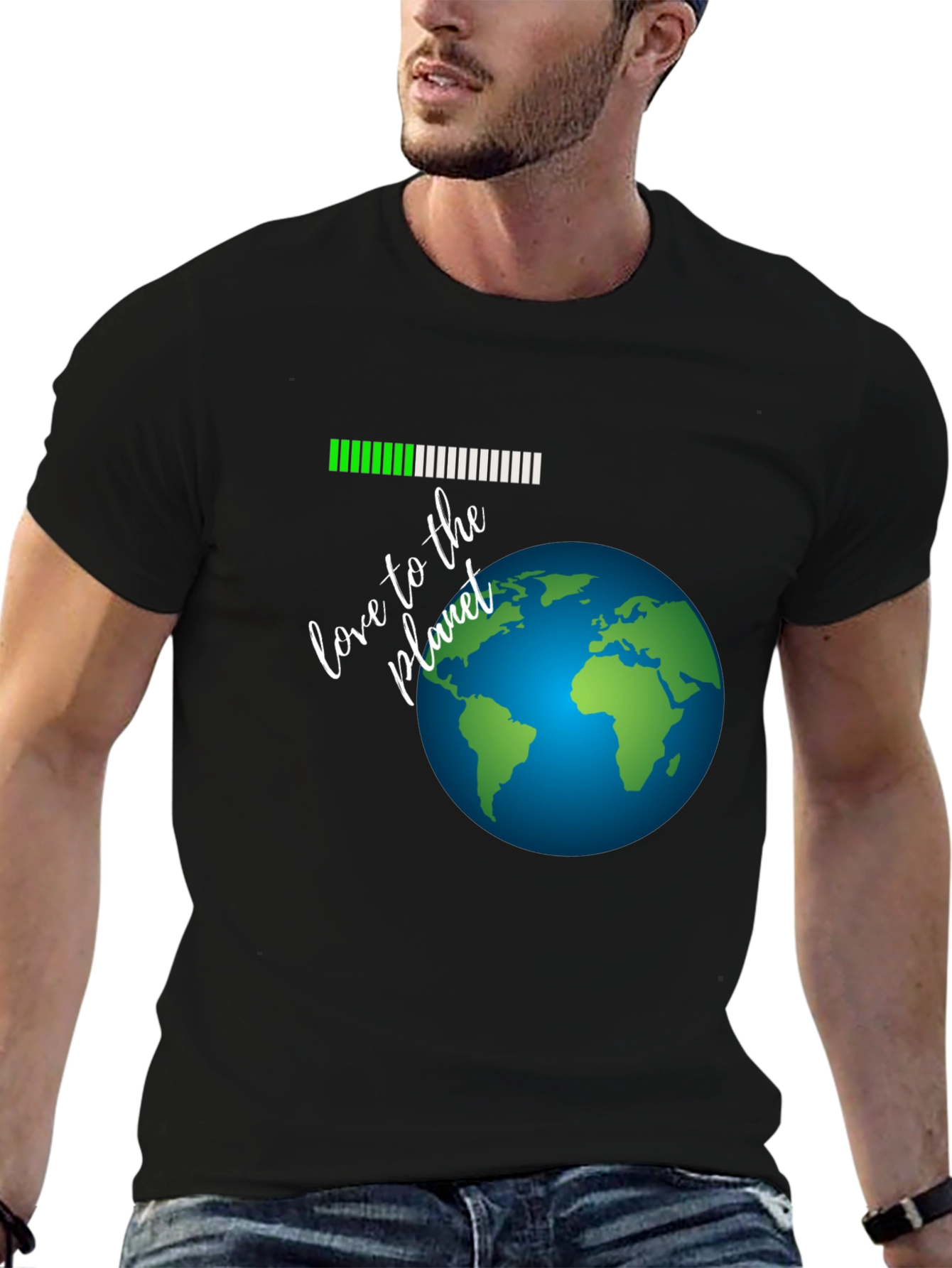 Love the Planet Earth Graphic Tee - Black