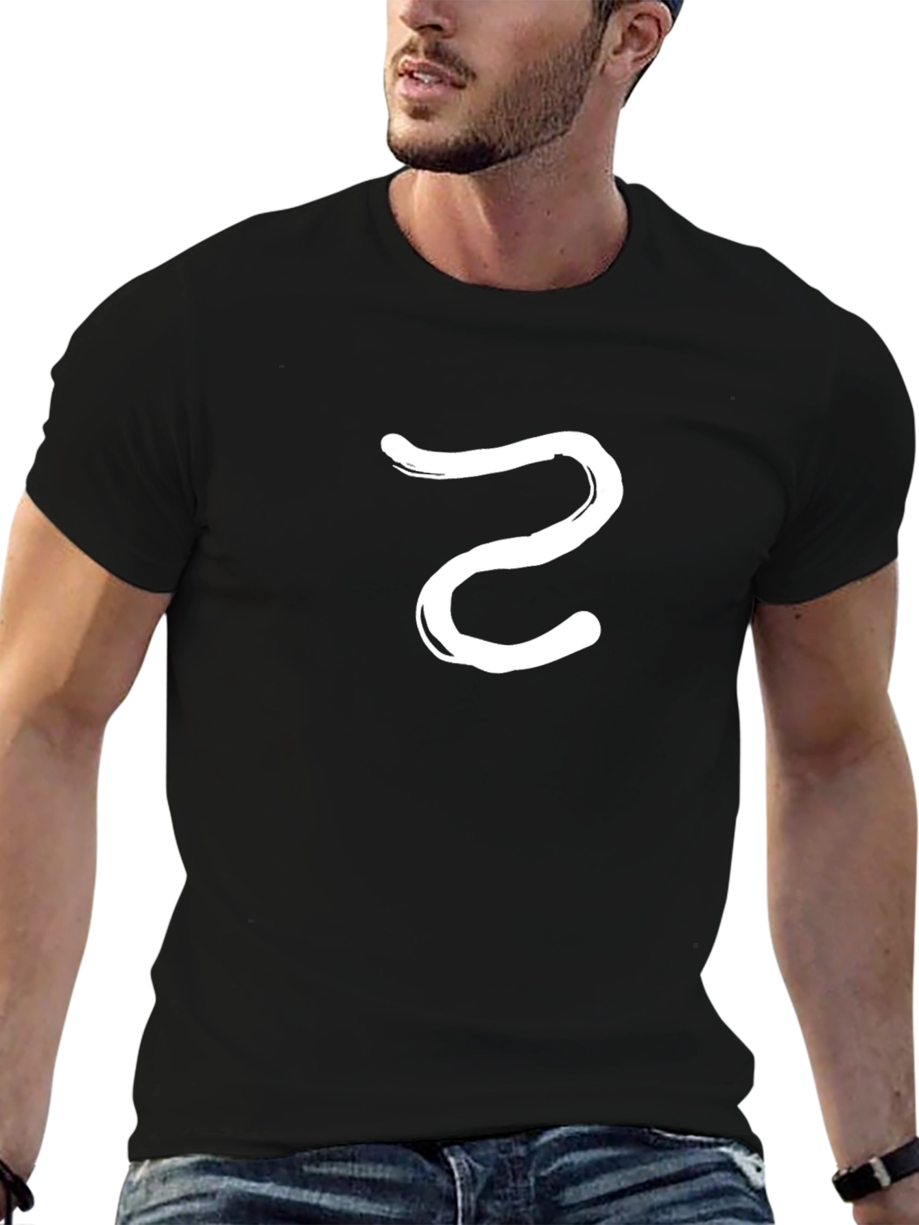 Abstract Symbol Black T-Shirt