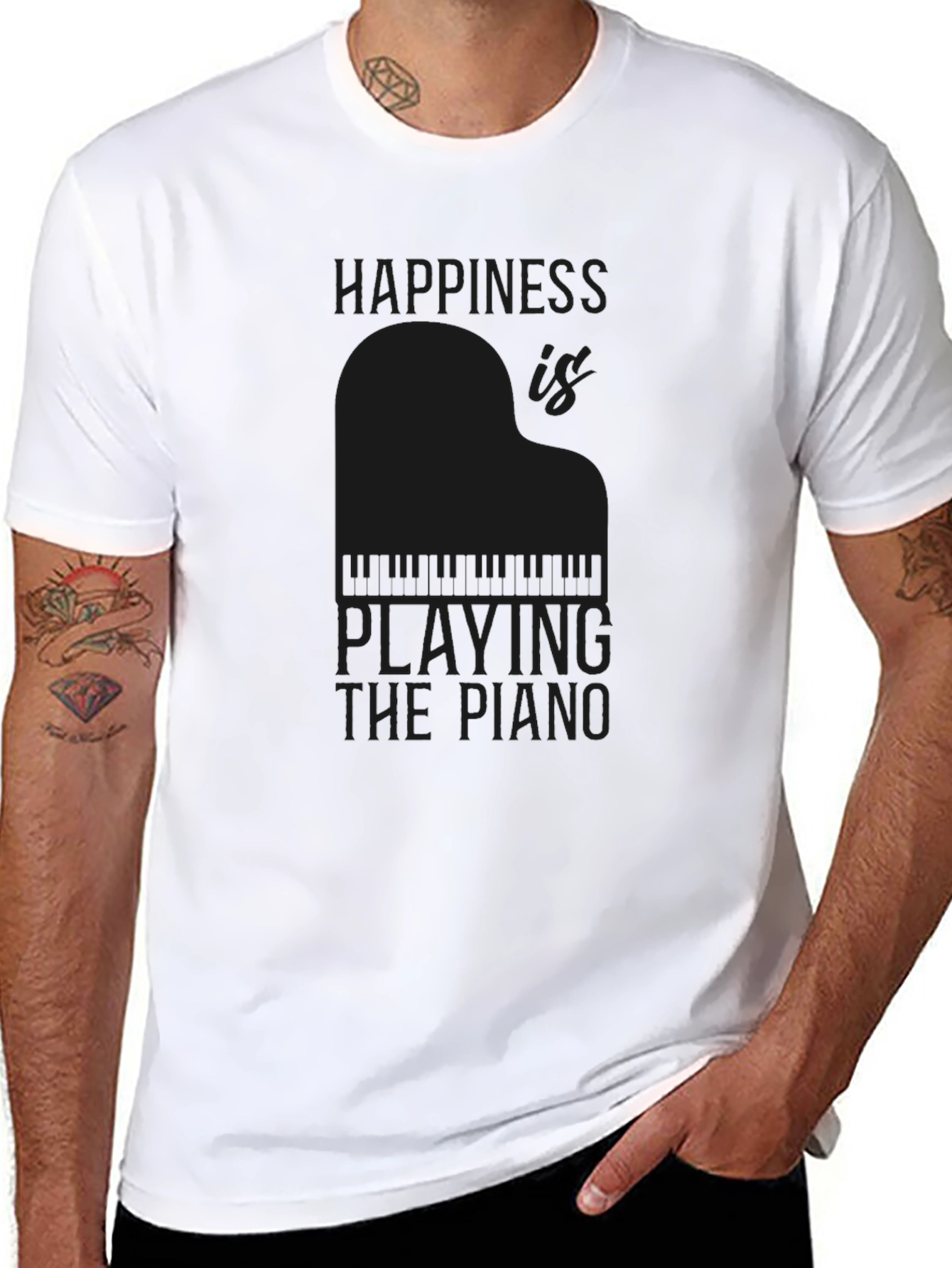 Happiness is Playing the Piano T-Shirt