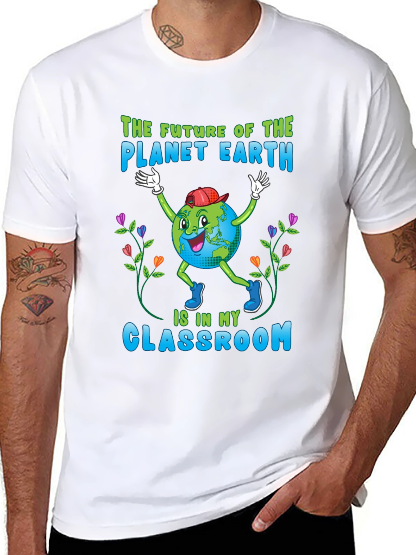Planet Earth Classroom Teacher T-Shirt