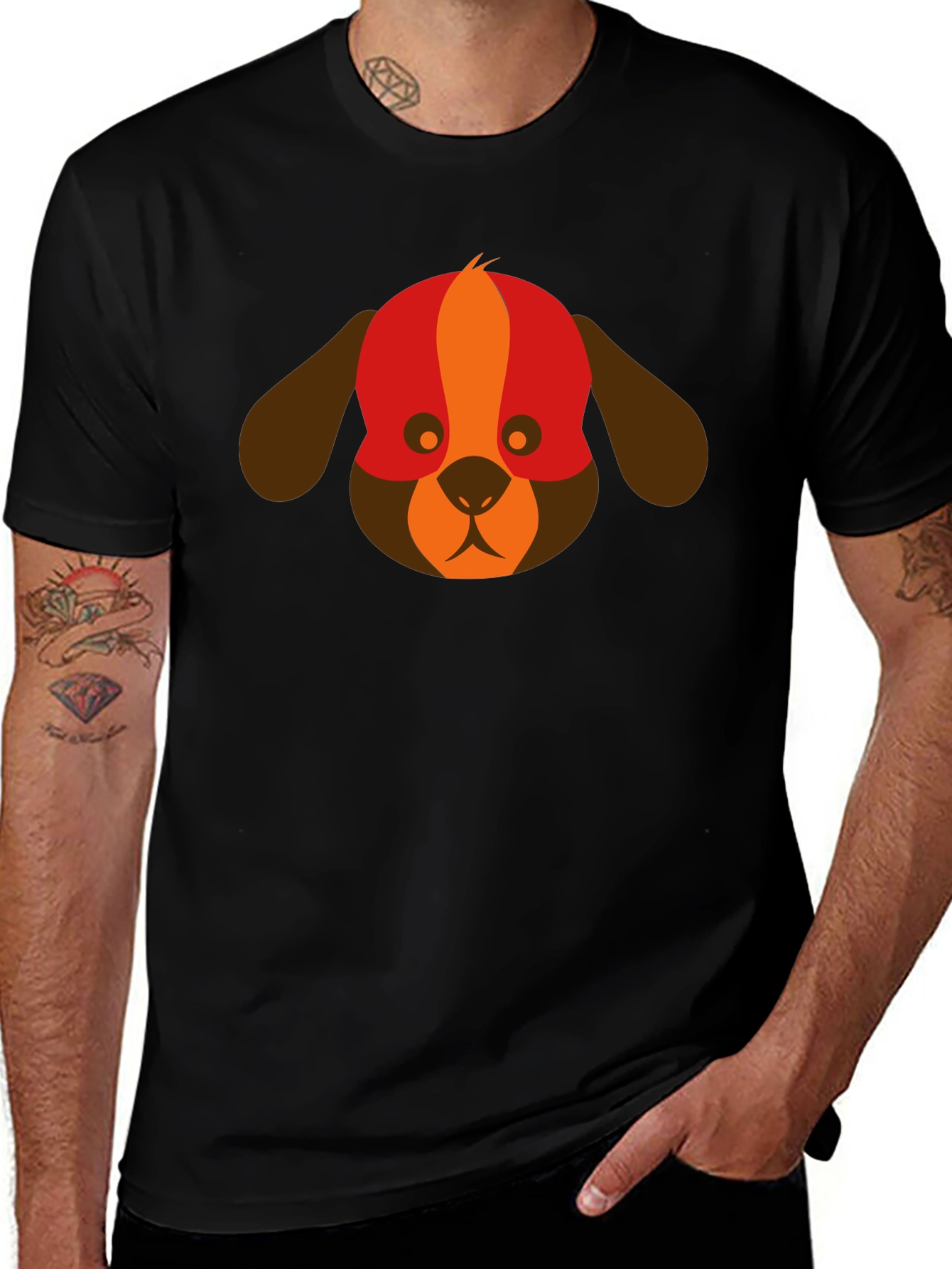 Dog Graphic Tee - Modern Design