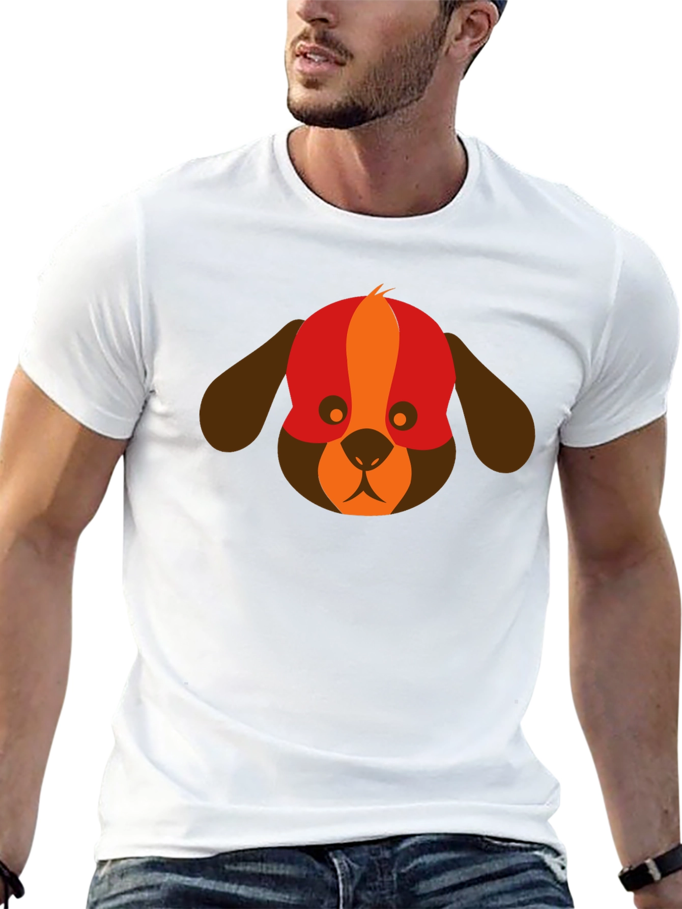 Dog Graphic Tee - Modern Design