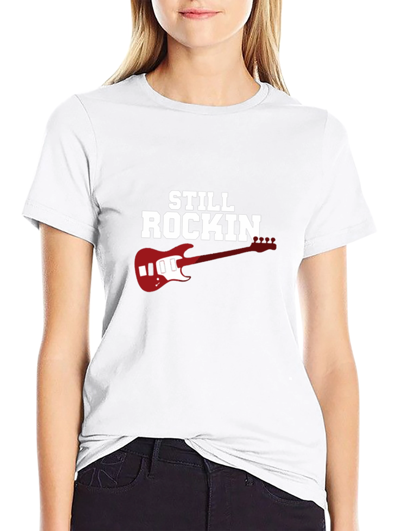 Still Rockin Guitar Graphic T-Shirt