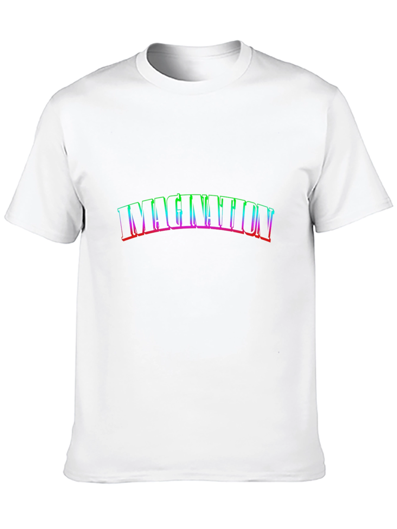 Imagination Rainbow Graphic Black T-Shirt