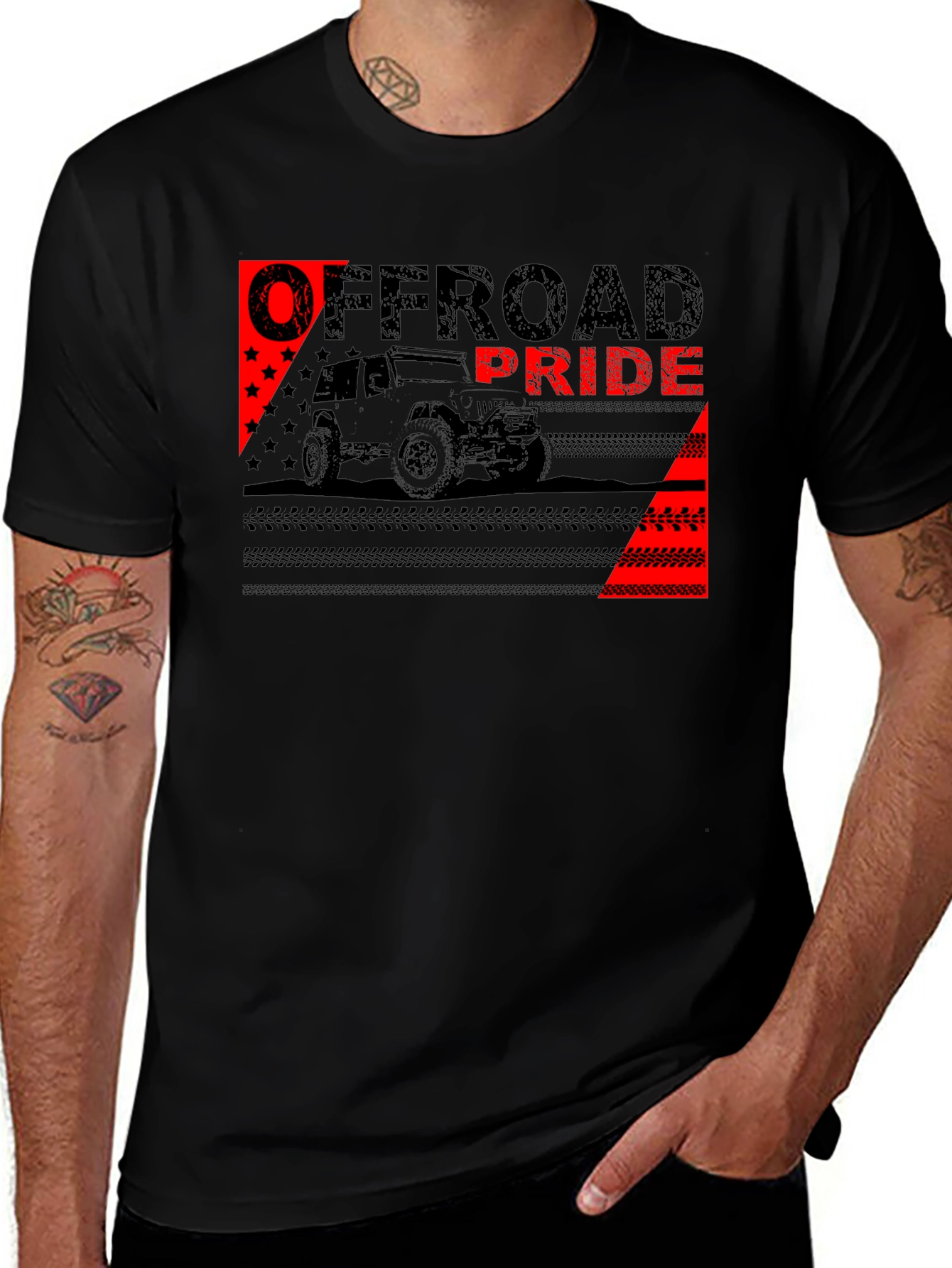 Offroad Pride Graphic T-Shirt - Black