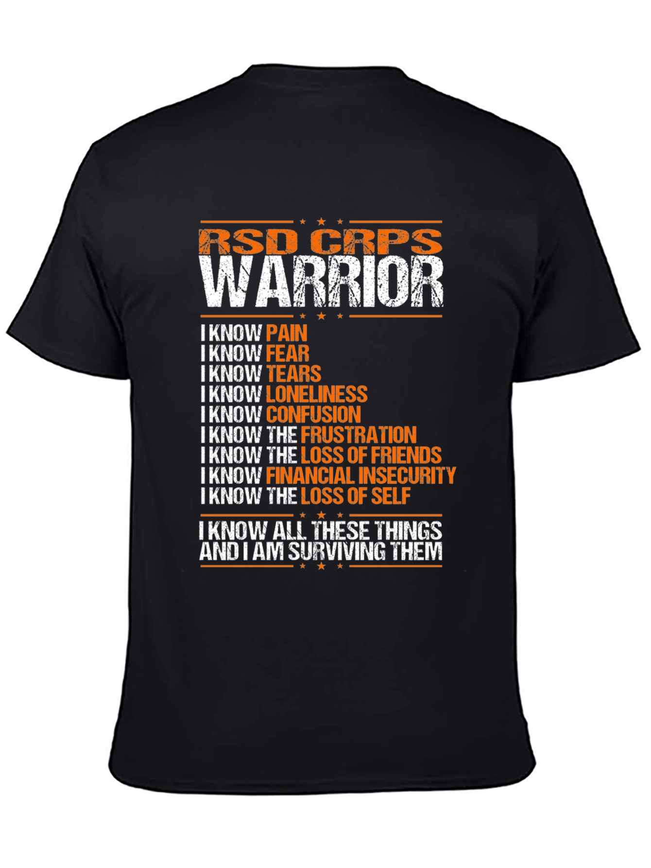 RSD CRPS Warrior T-Shirt - Survivor Tee