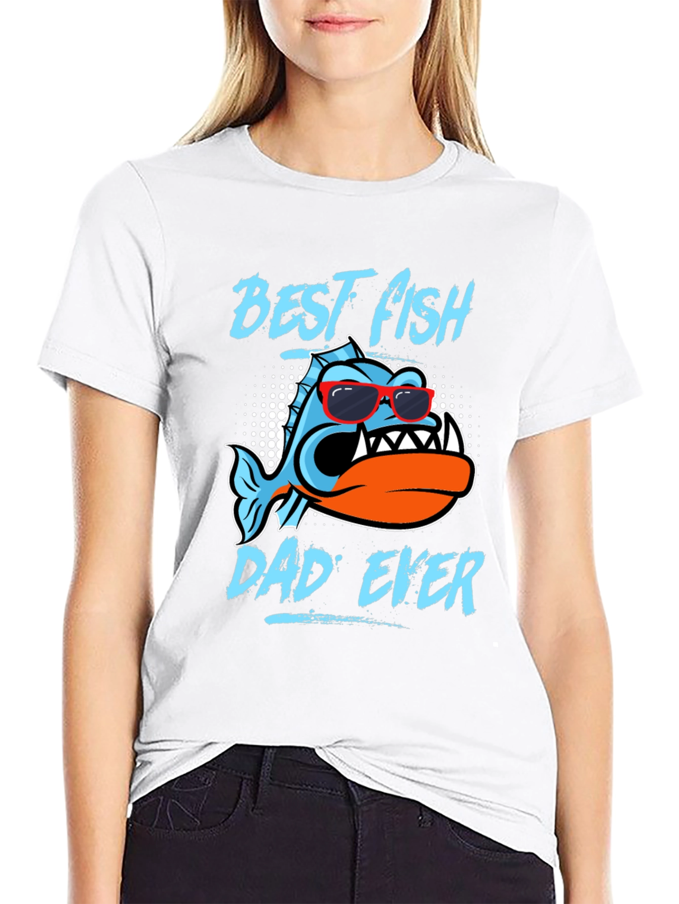 Best Fish Dad Ever Graphic T-Shirt