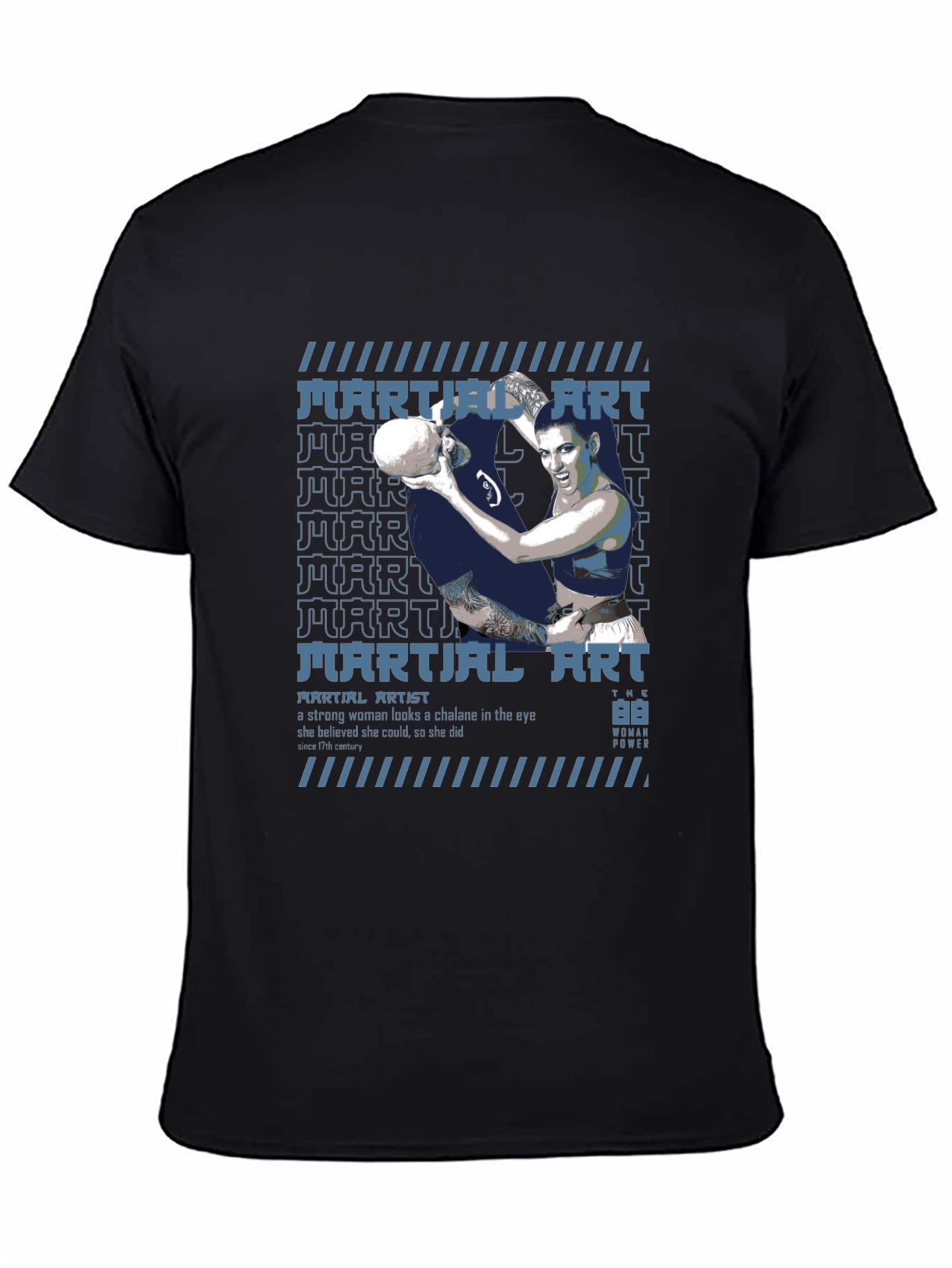Martial Artist Woman Power Graphic Tee