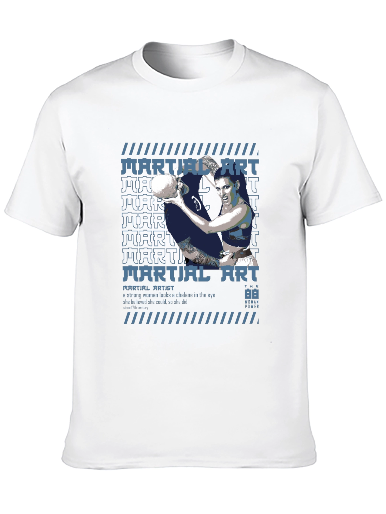 Martial Artist Woman Power Graphic Tee