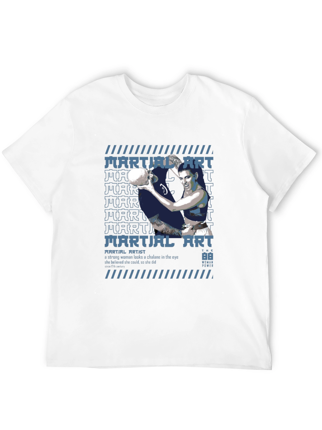 Martial Artist Woman Power Graphic Tee