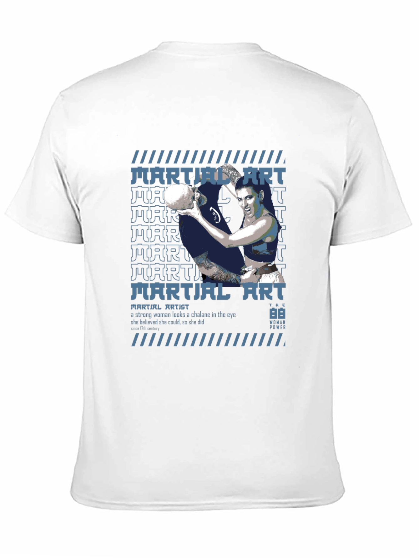 Martial Artist Woman Power Graphic Tee