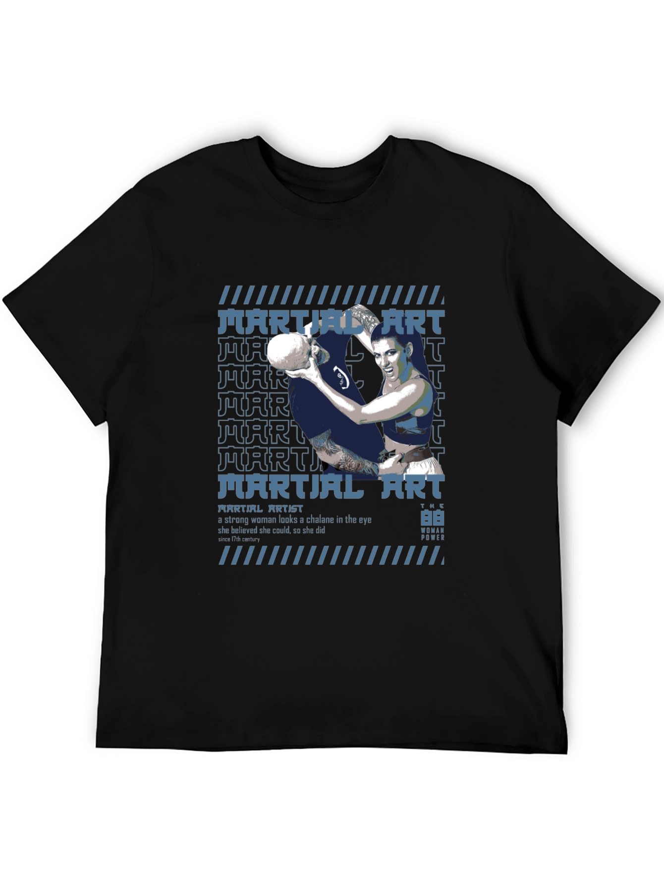 Martial Artist Woman Power Graphic Tee