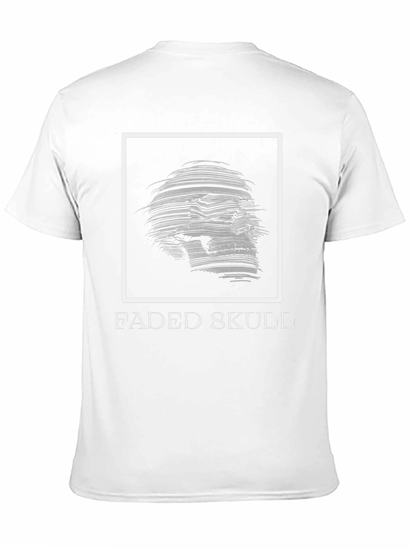 Faded Skull Graphic Tee - Edgy Mens T-Shirt