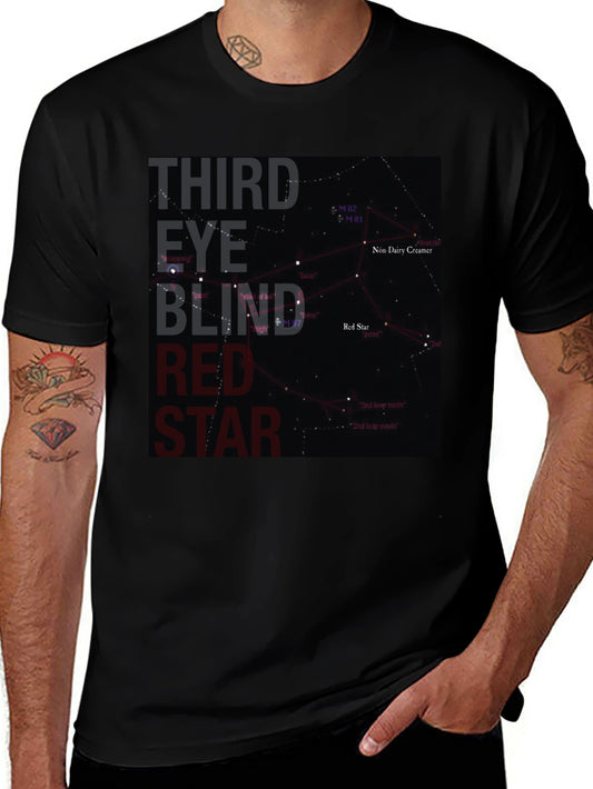 Third Eye Blind Red Star Black T-Shirt