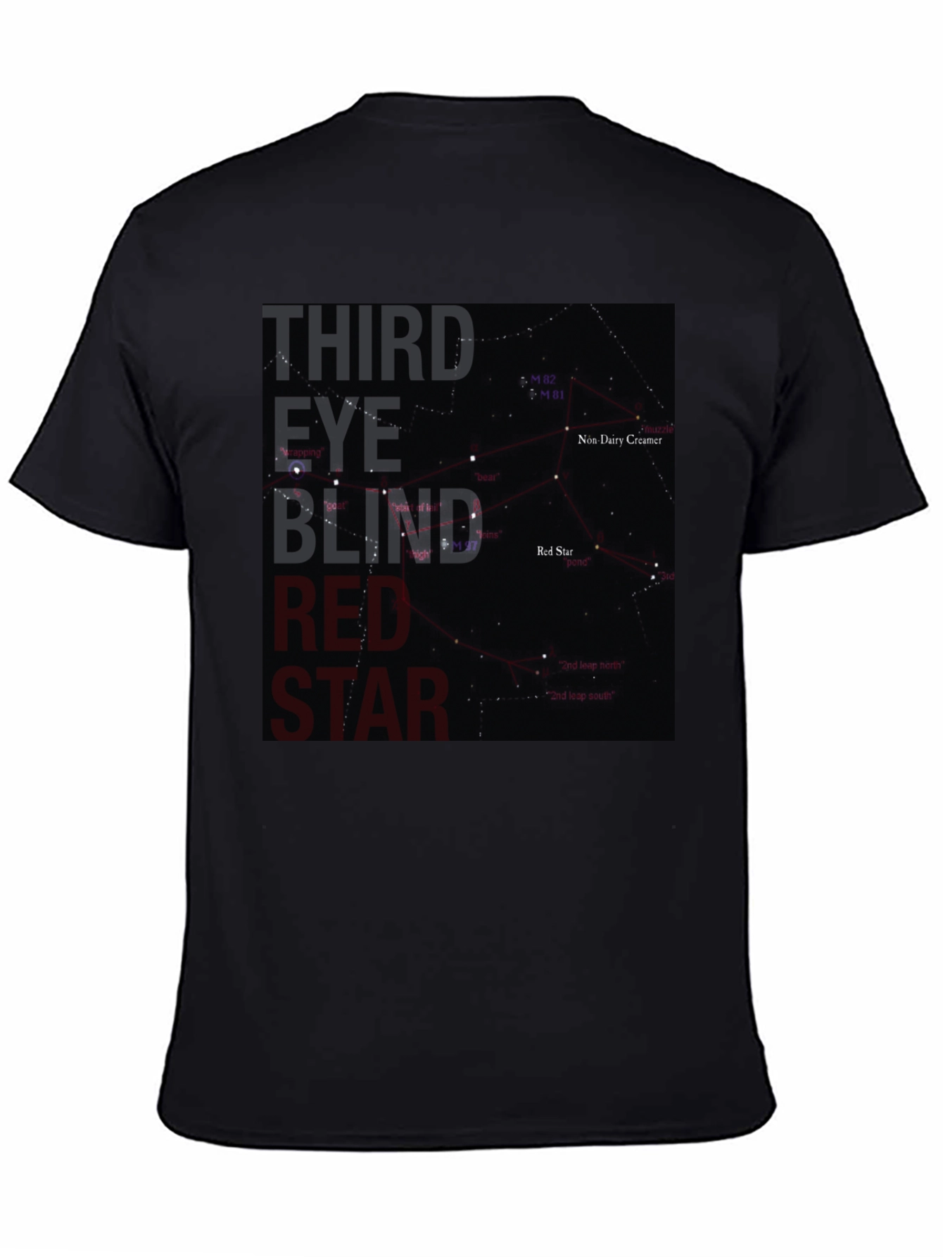 Third Eye Blind Red Star Black T-Shirt