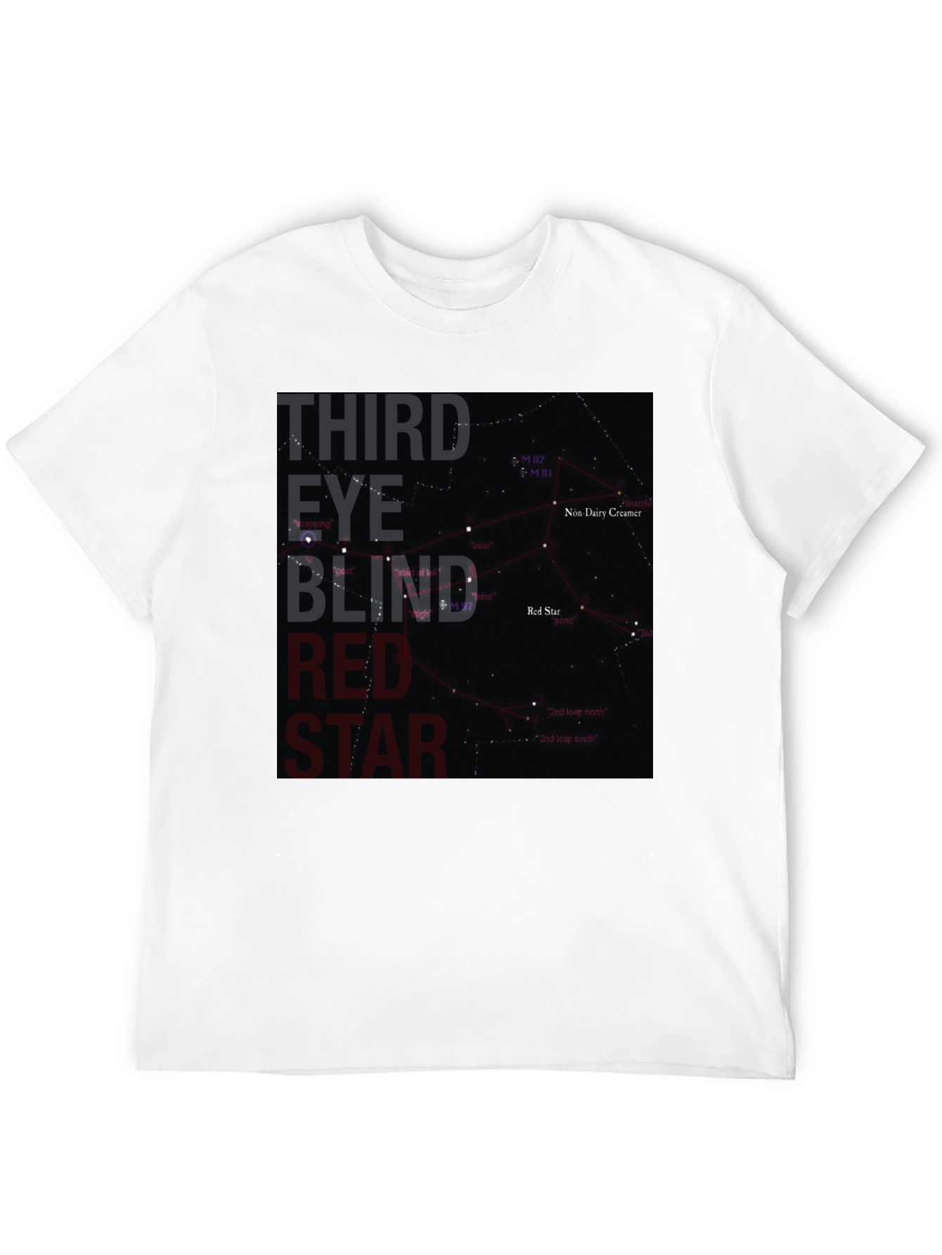 Third Eye Blind Red Star Black T-Shirt
